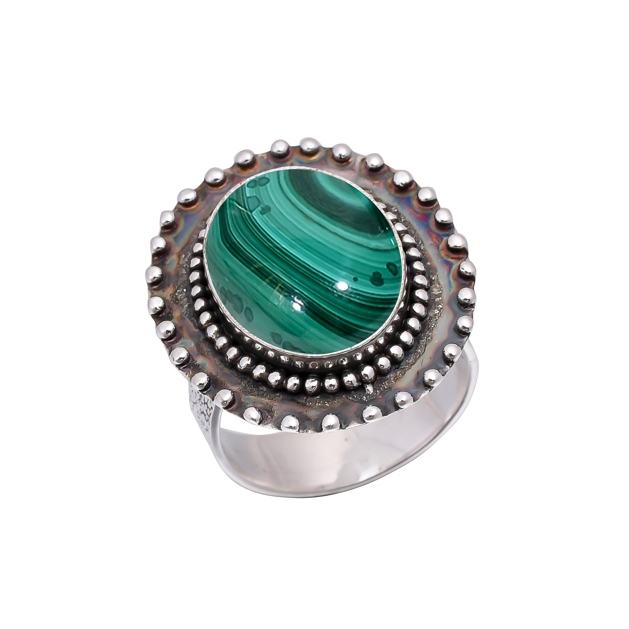 Malachite - Congo 925 Sterling Silver Ring