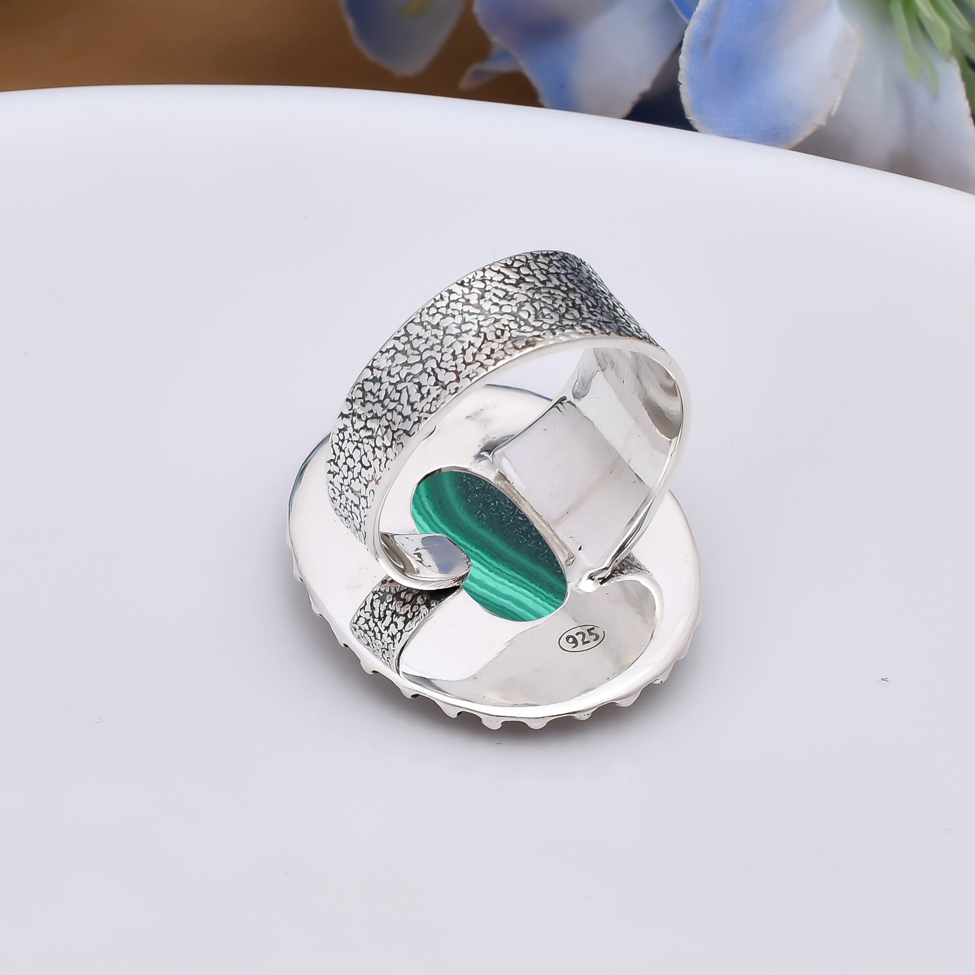 Malachite - Congo 925 Sterling Silver Ring