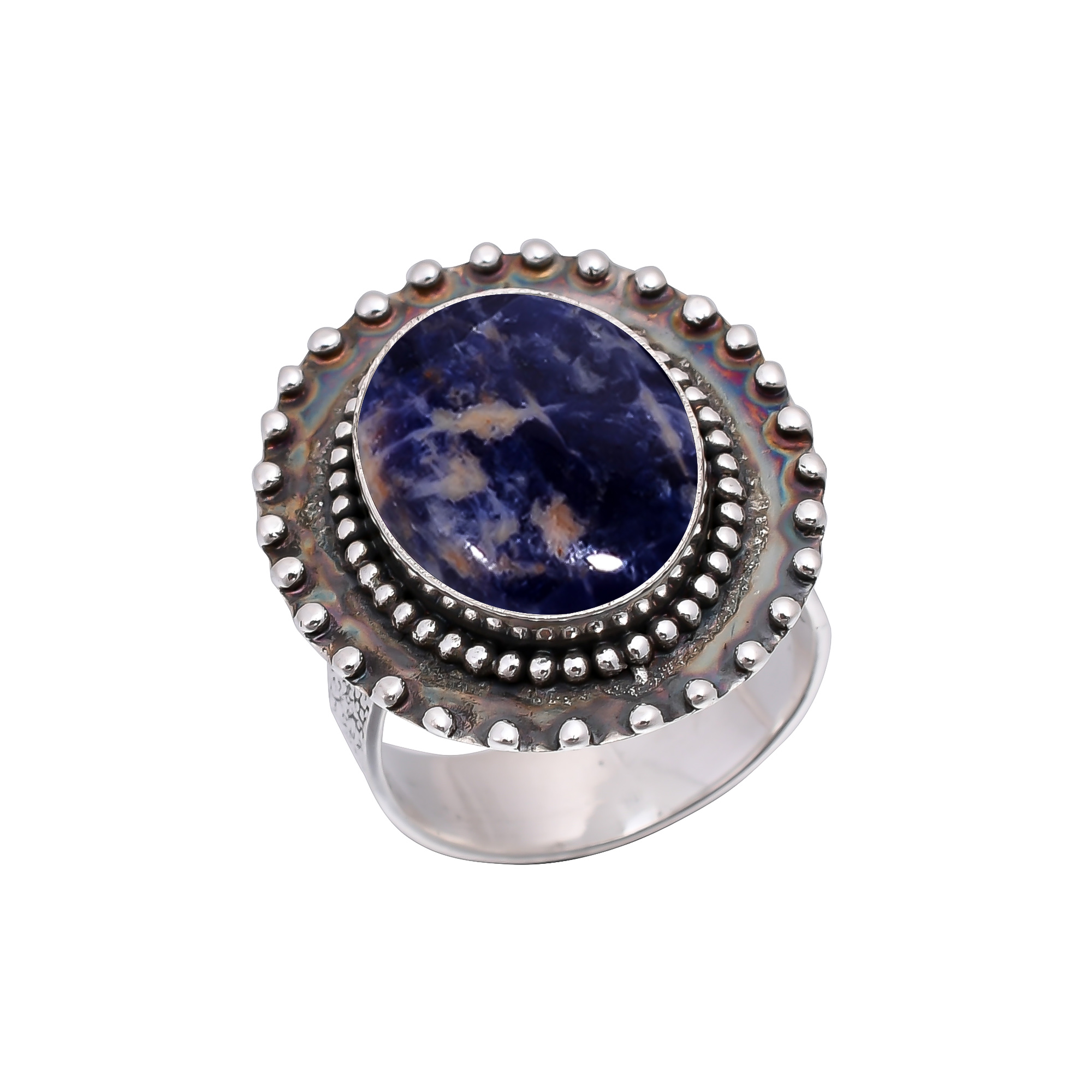 Sodalite - Minas Gerais 925 Sterling Silver Ring