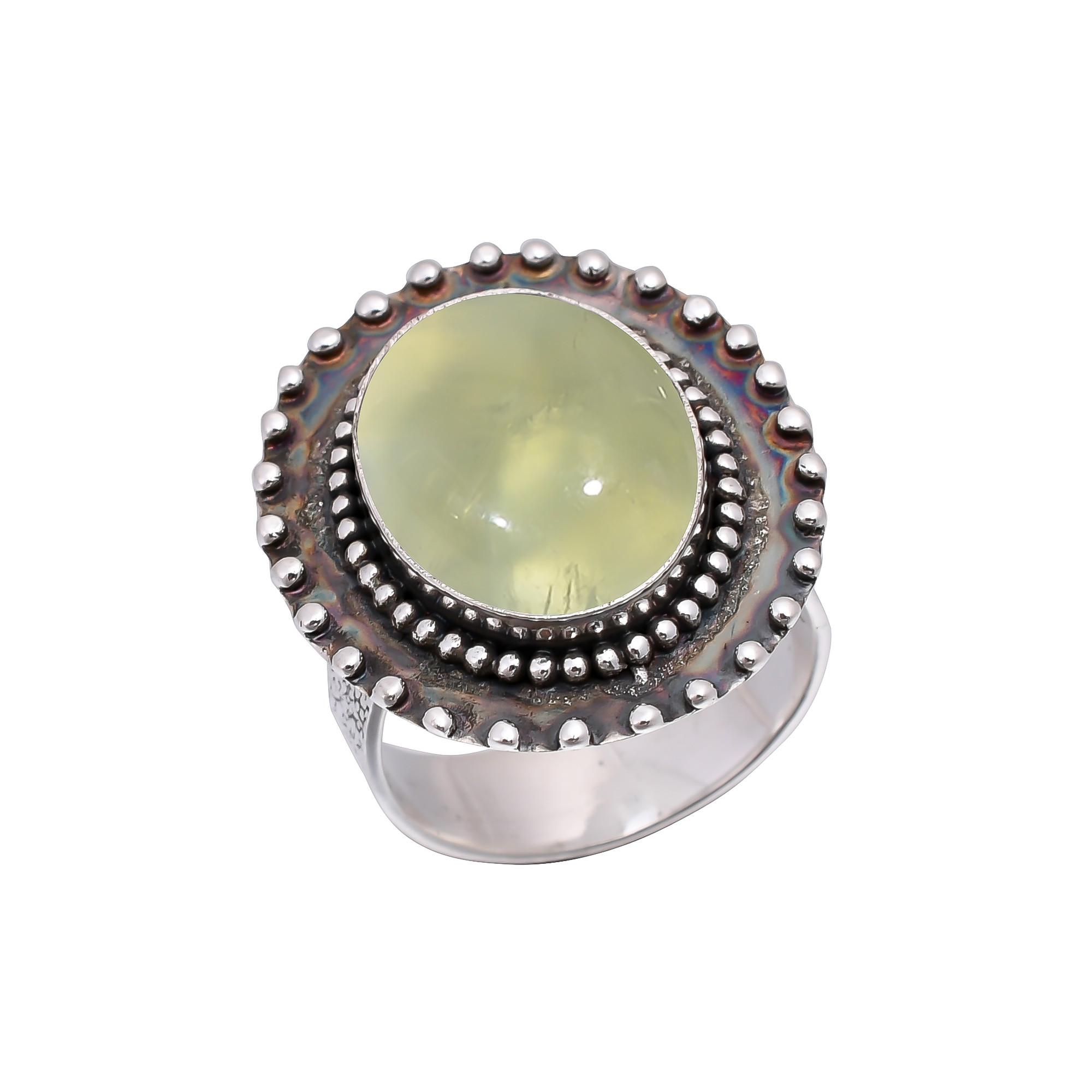 Prehnite - South Africa 925 Sterling Silver Ring