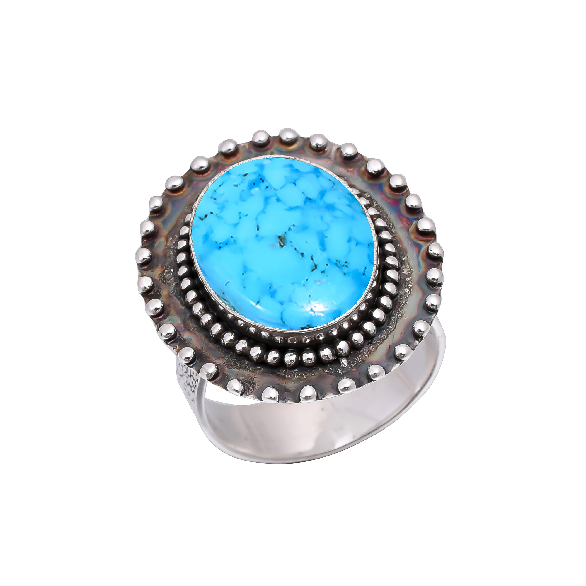 Magnesite Turquoise 925 Sterling Silver Ring