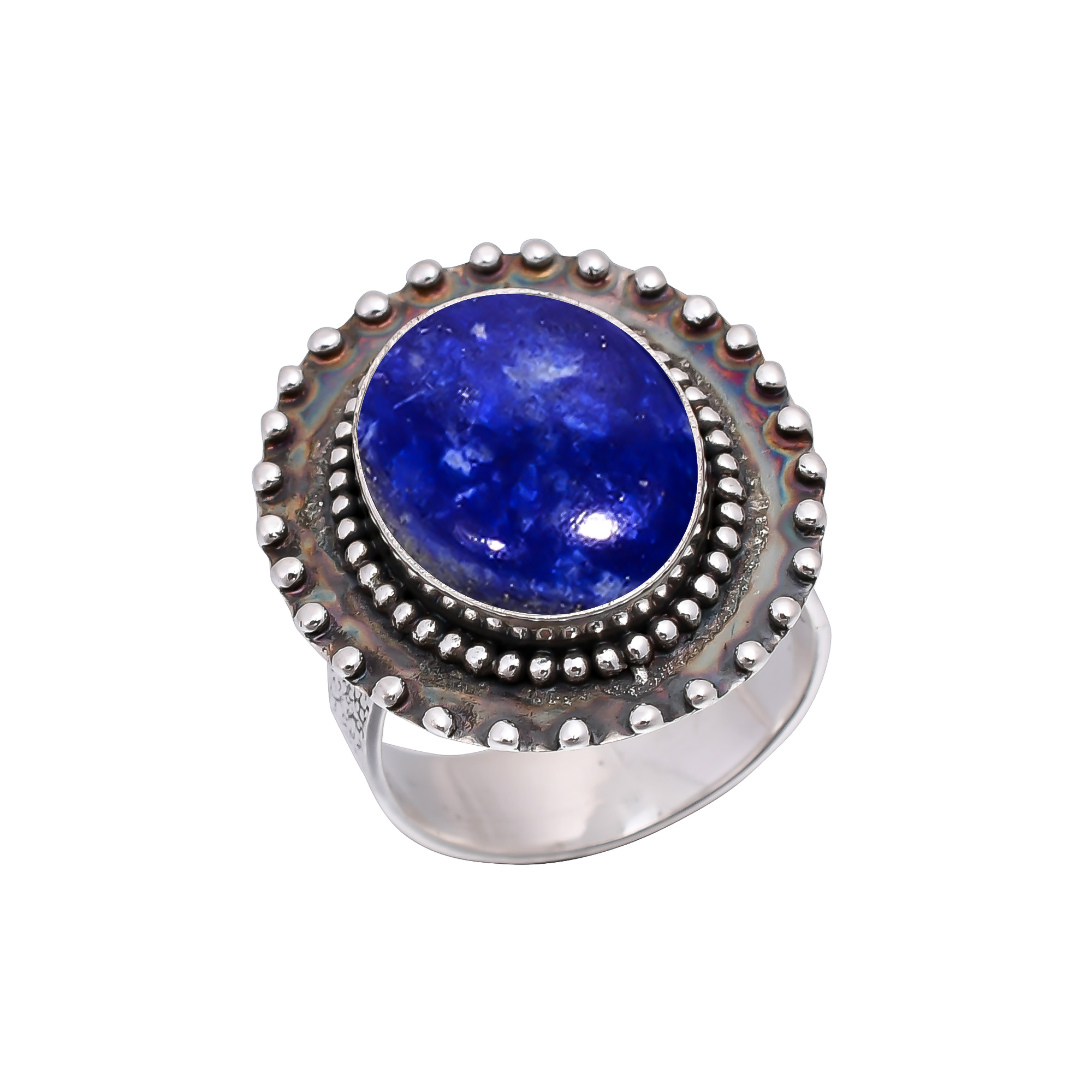 Natural Lapis Lazuli - Afghanistan 925 Sterling Silver Ring