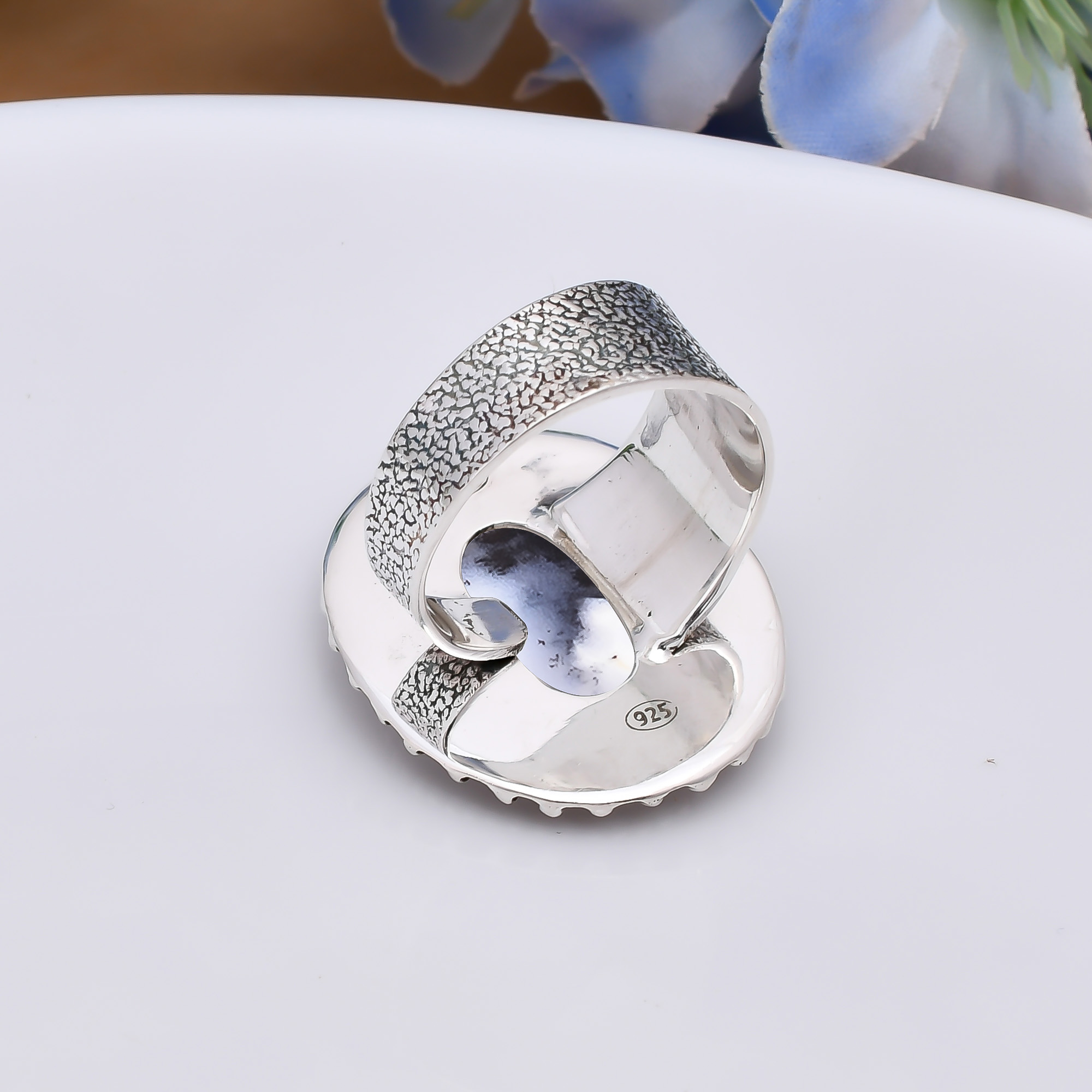 Dendritic Agate - Brazil 925 Sterling Silver Ring