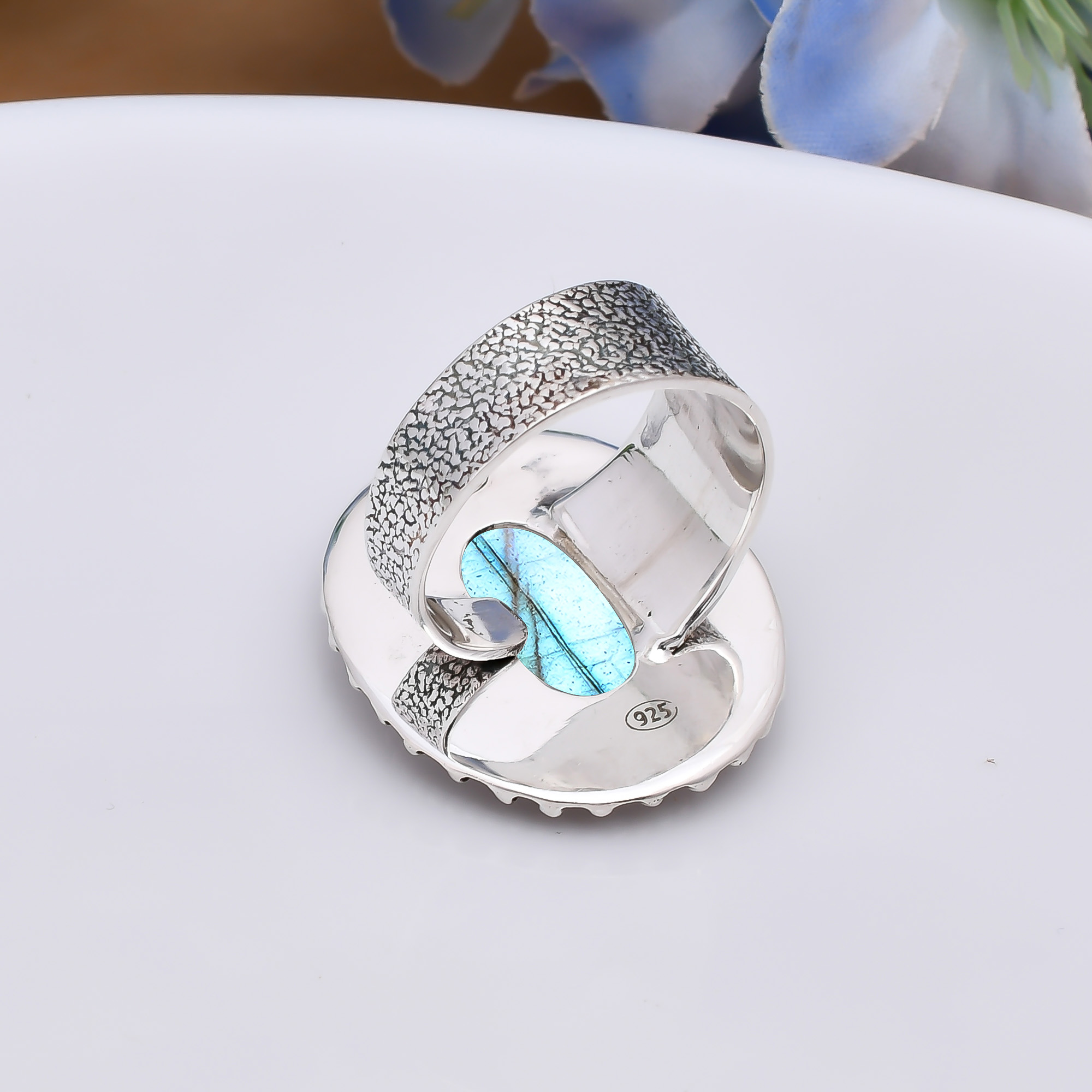 Labradorite - Madagascar 925 Sterling Silver Ring