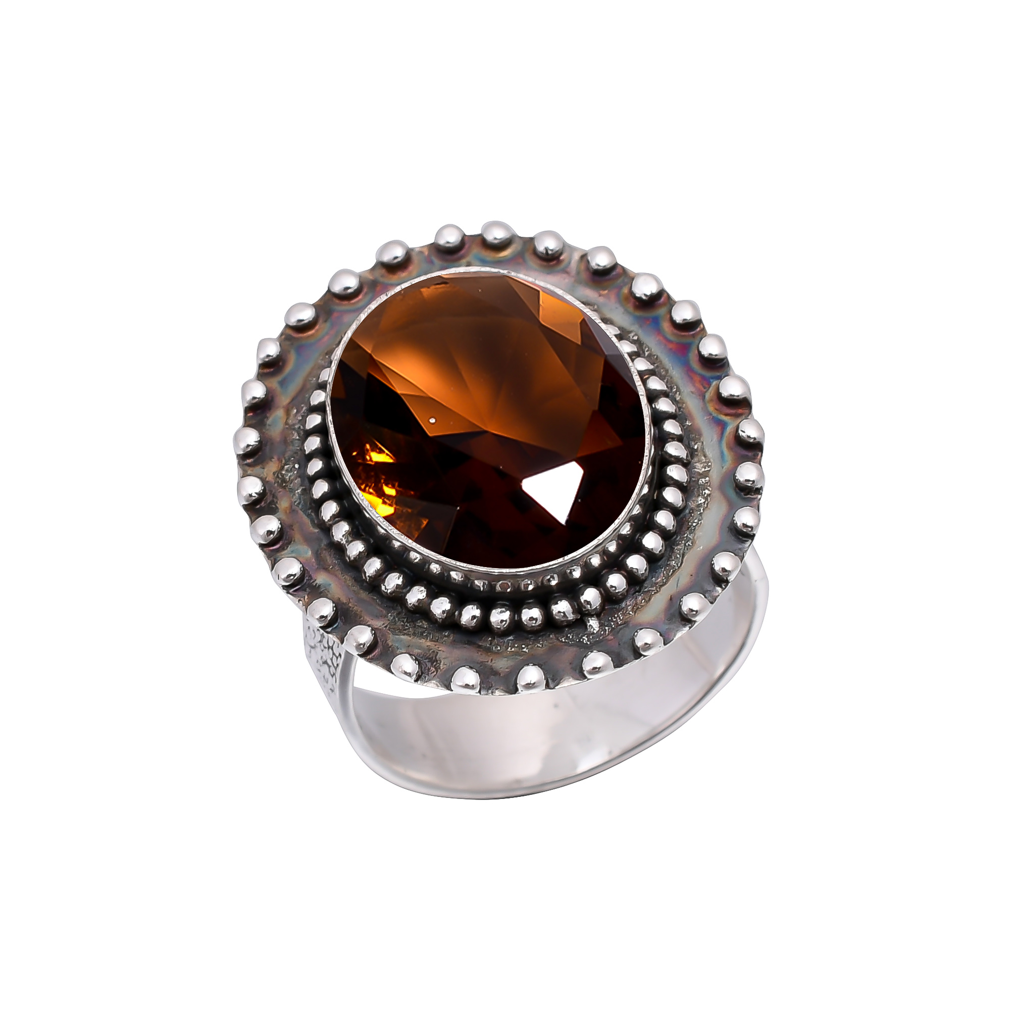 Smokey - Simulated 925 Sterling Silver Ring