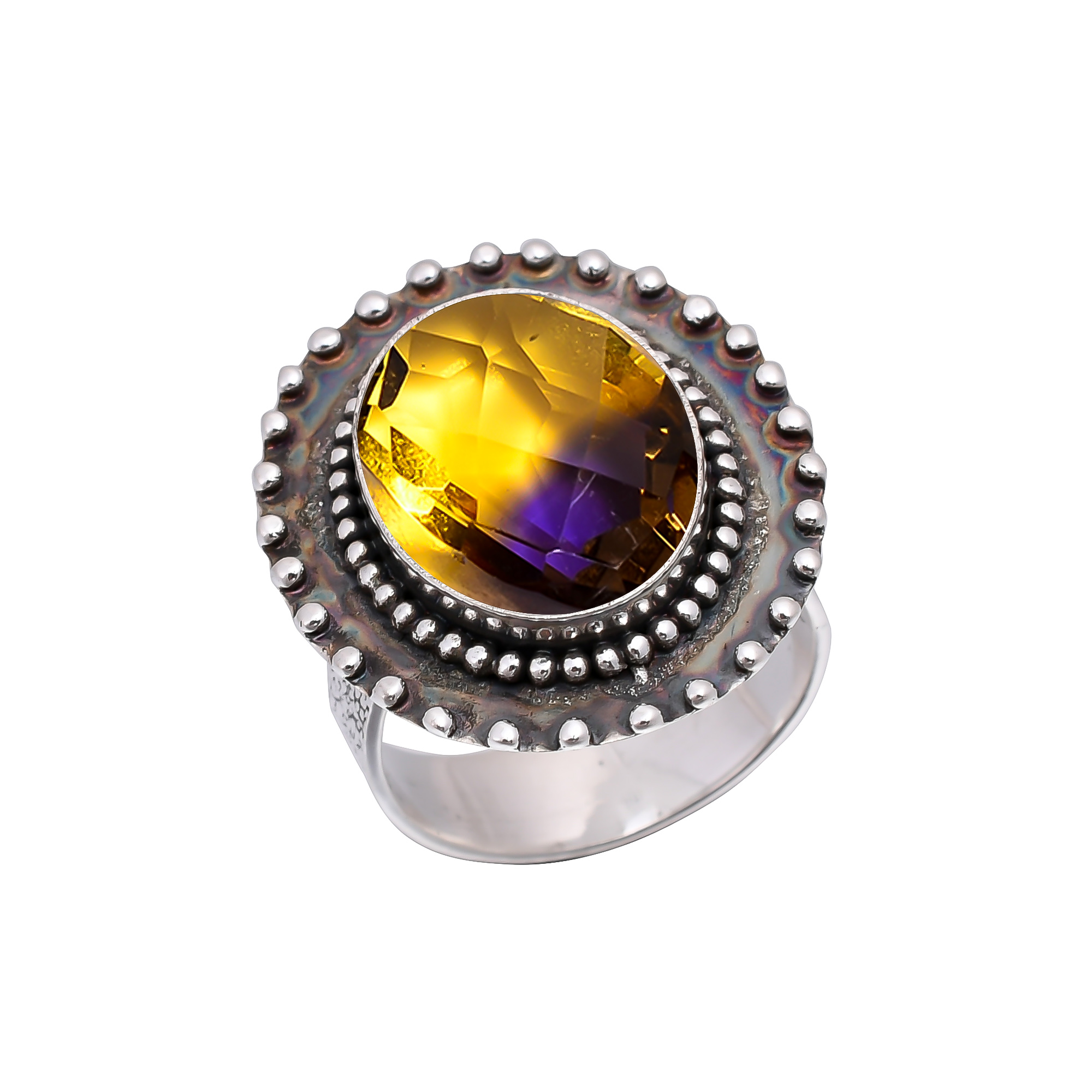 Ametrine - Simulated 925 Sterling Silver Ring