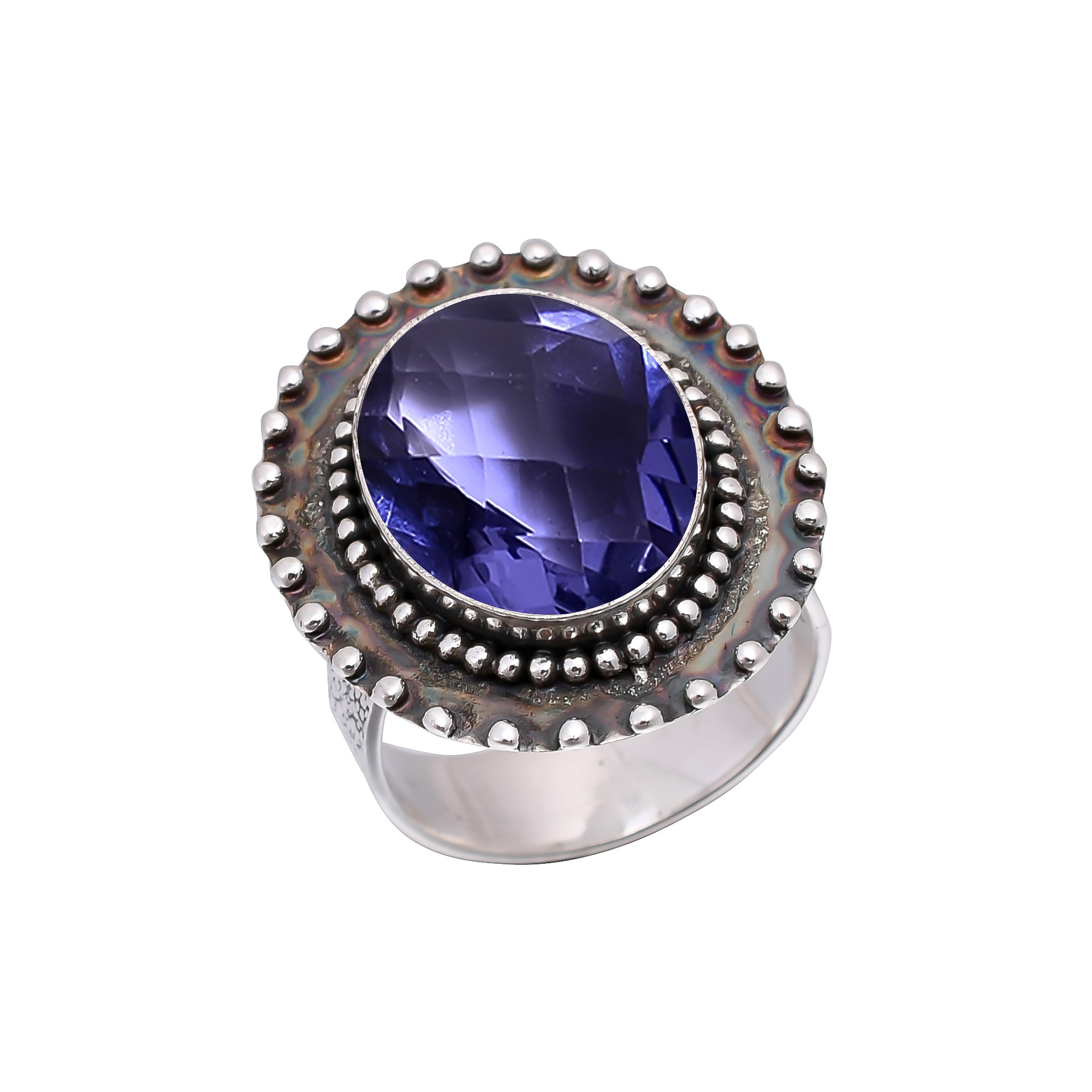 Iolite - Simulated 925 Sterling Silver Ring