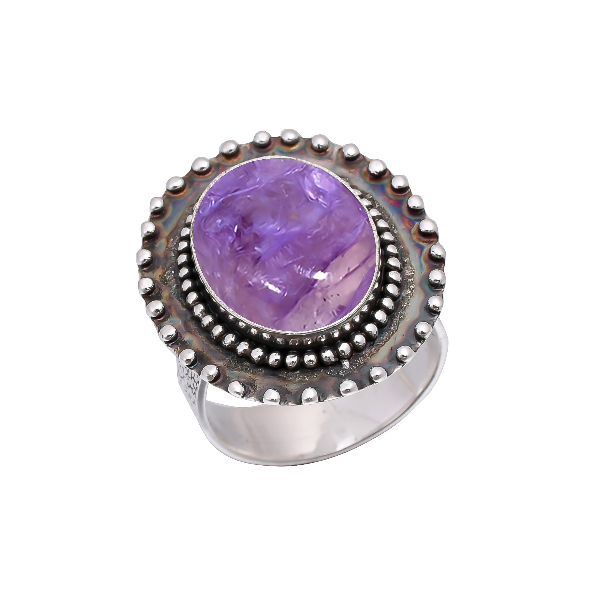 Purple Charoite - Siberia 925 Sterling Silver Ring
