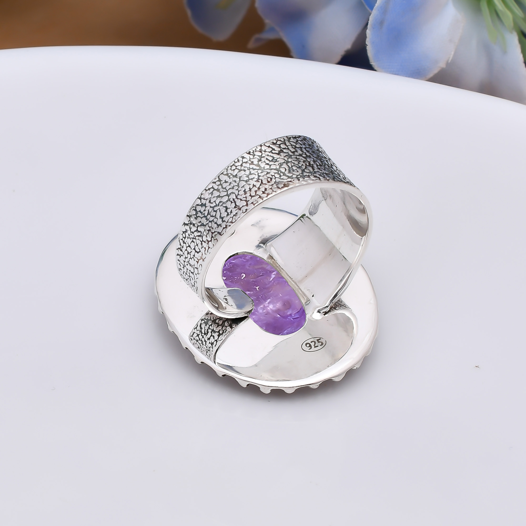 Purple Charoite - Siberia 925 Sterling Silver Ring