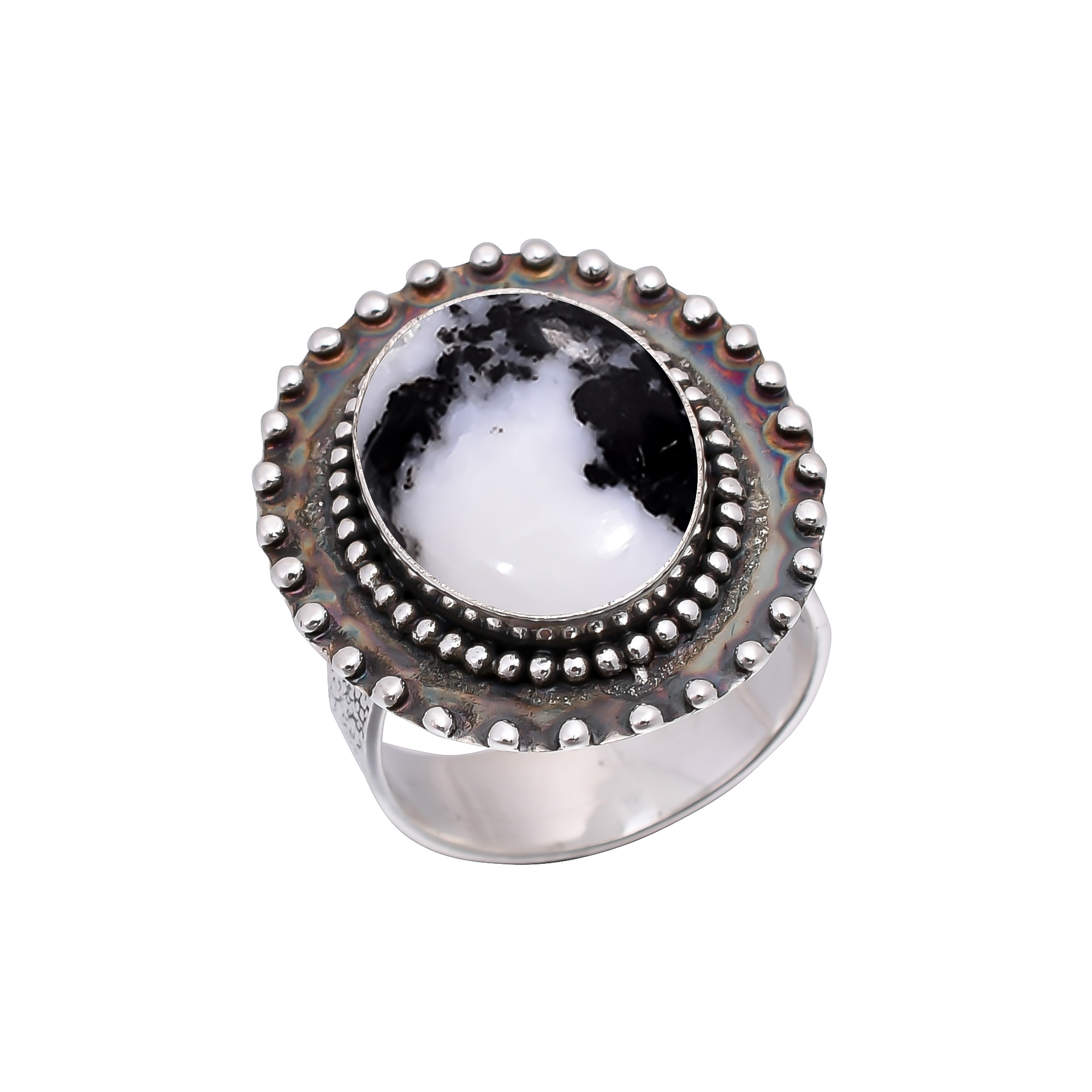 White Buffalo Turquoise - Nevada 925 Sterling Silver Ring