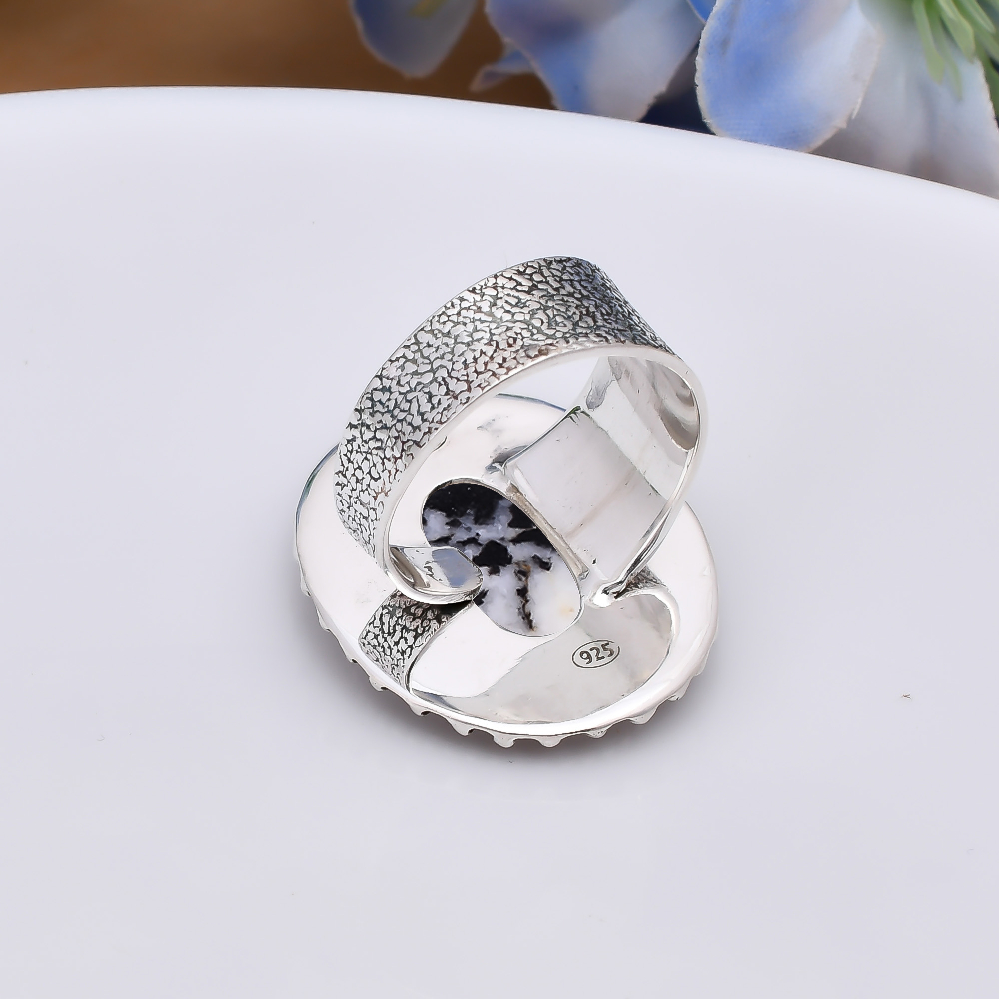 White Buffalo Turquoise - Nevada 925 Sterling Silver Ring