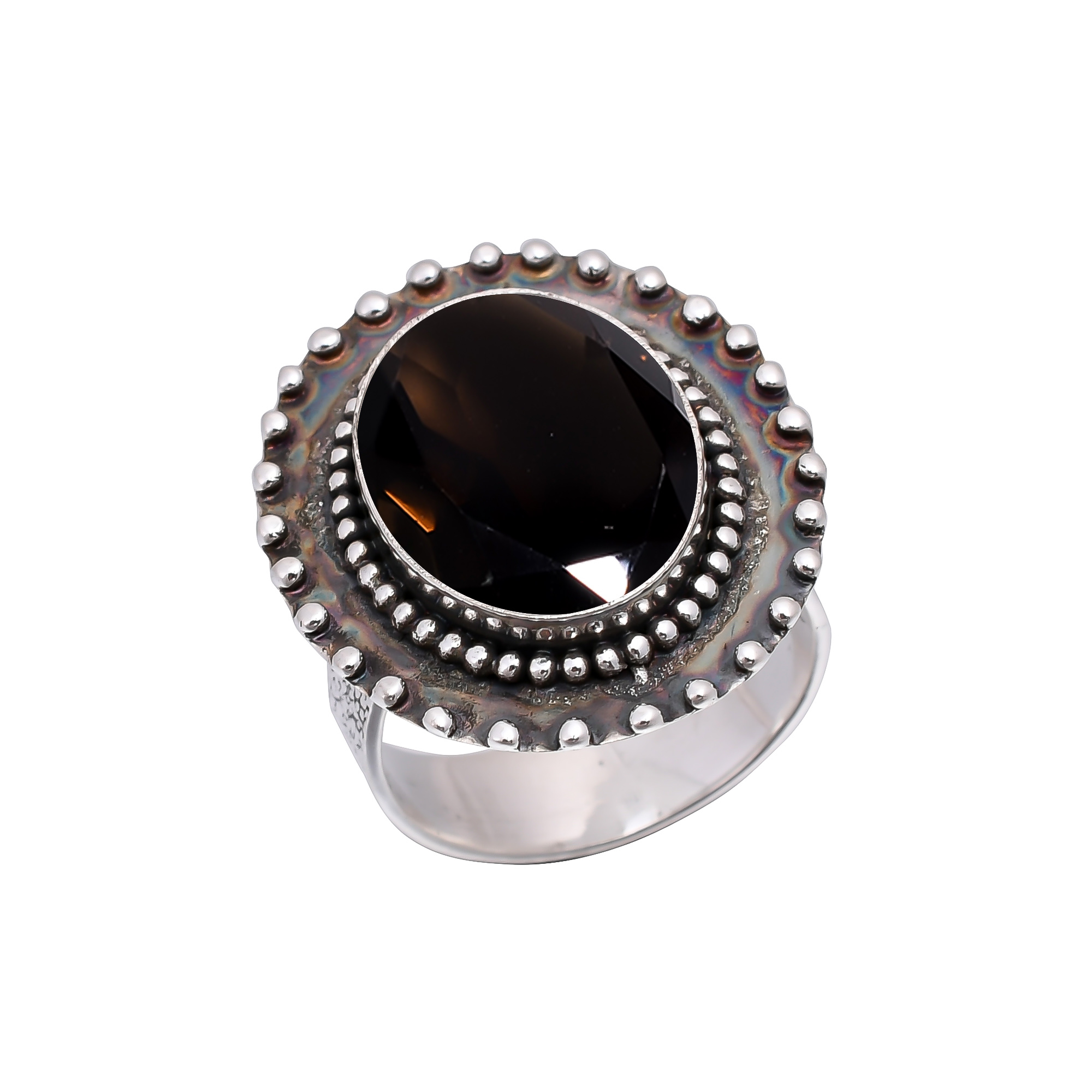 Smoky Quartz - Brazil 925 Sterling Silver Ring