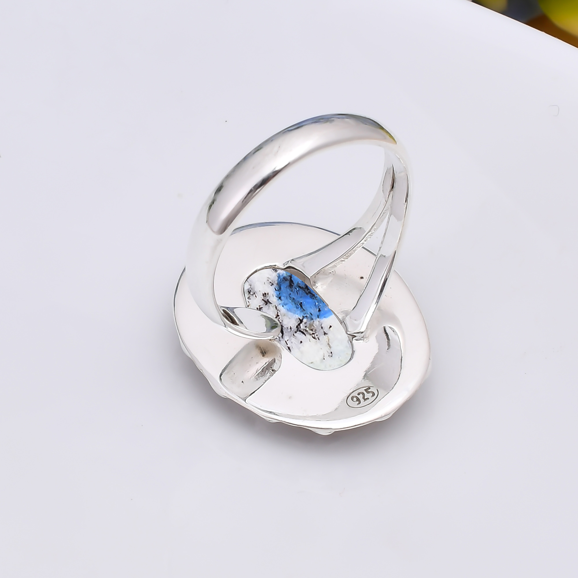 K2 Blue Azurite - Pakistan 925 Sterling Silver Ring
