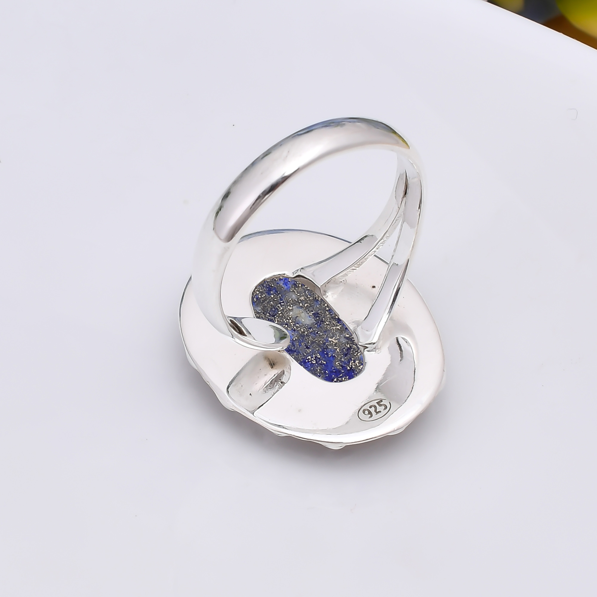 Natural Lapis Lazuli - Afghanistan 925 Sterling Silver Ring