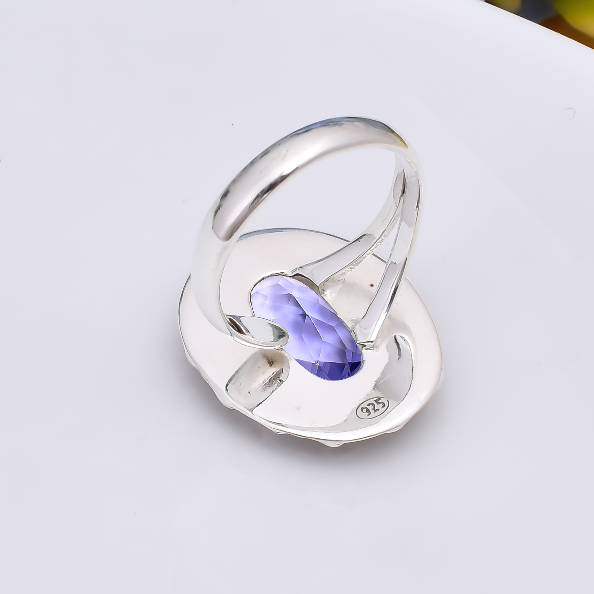 Iolite - Simulated 925 Sterling Silver Ring