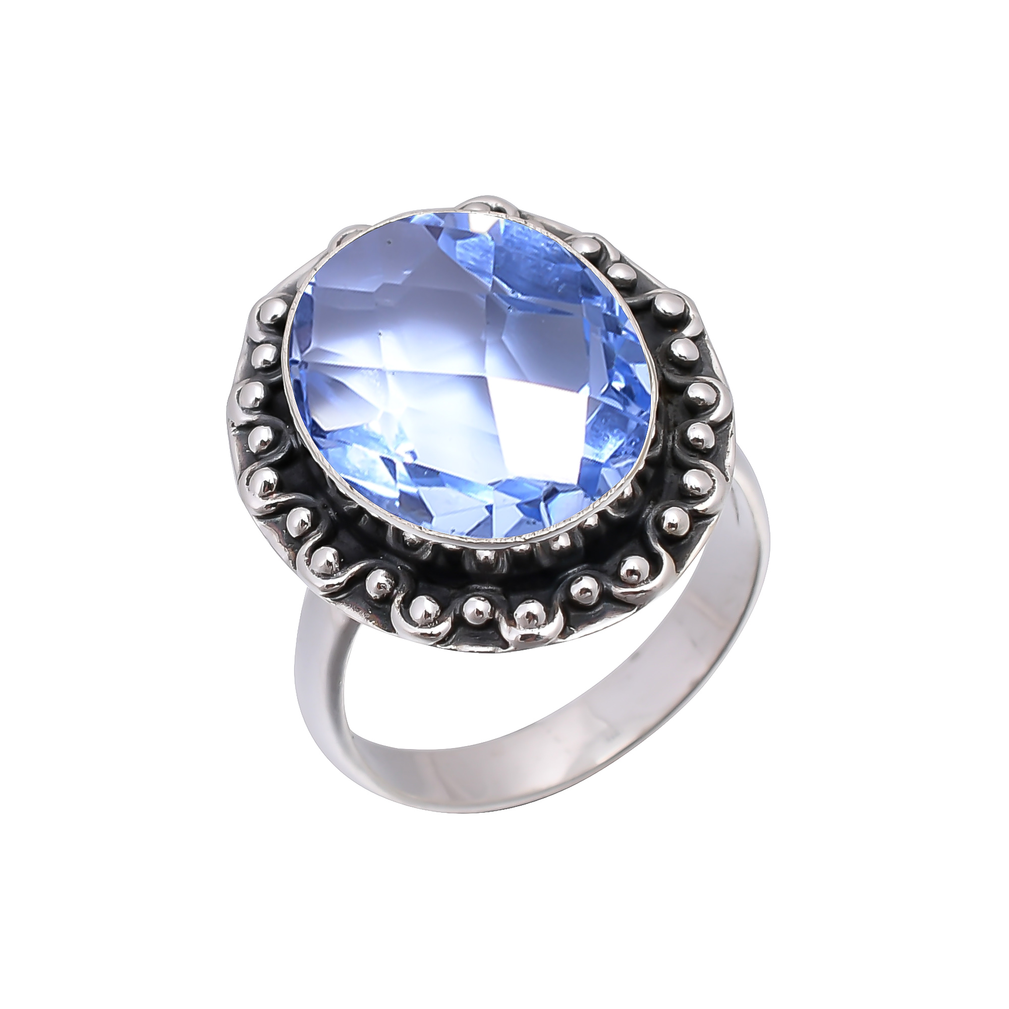Tanzanite - Simulated 925 Sterling Silver Ring