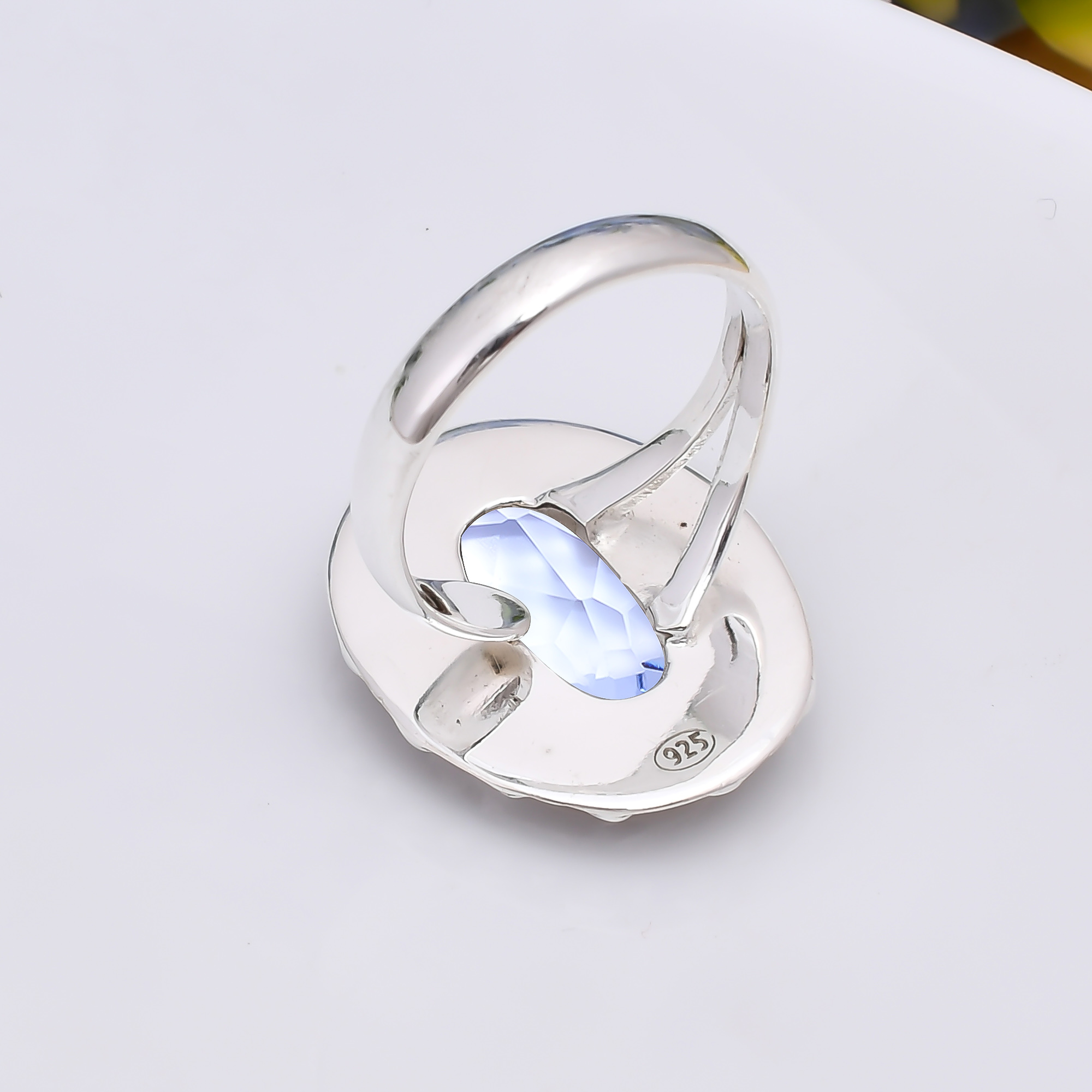 Tanzanite - Simulated 925 Sterling Silver Ring