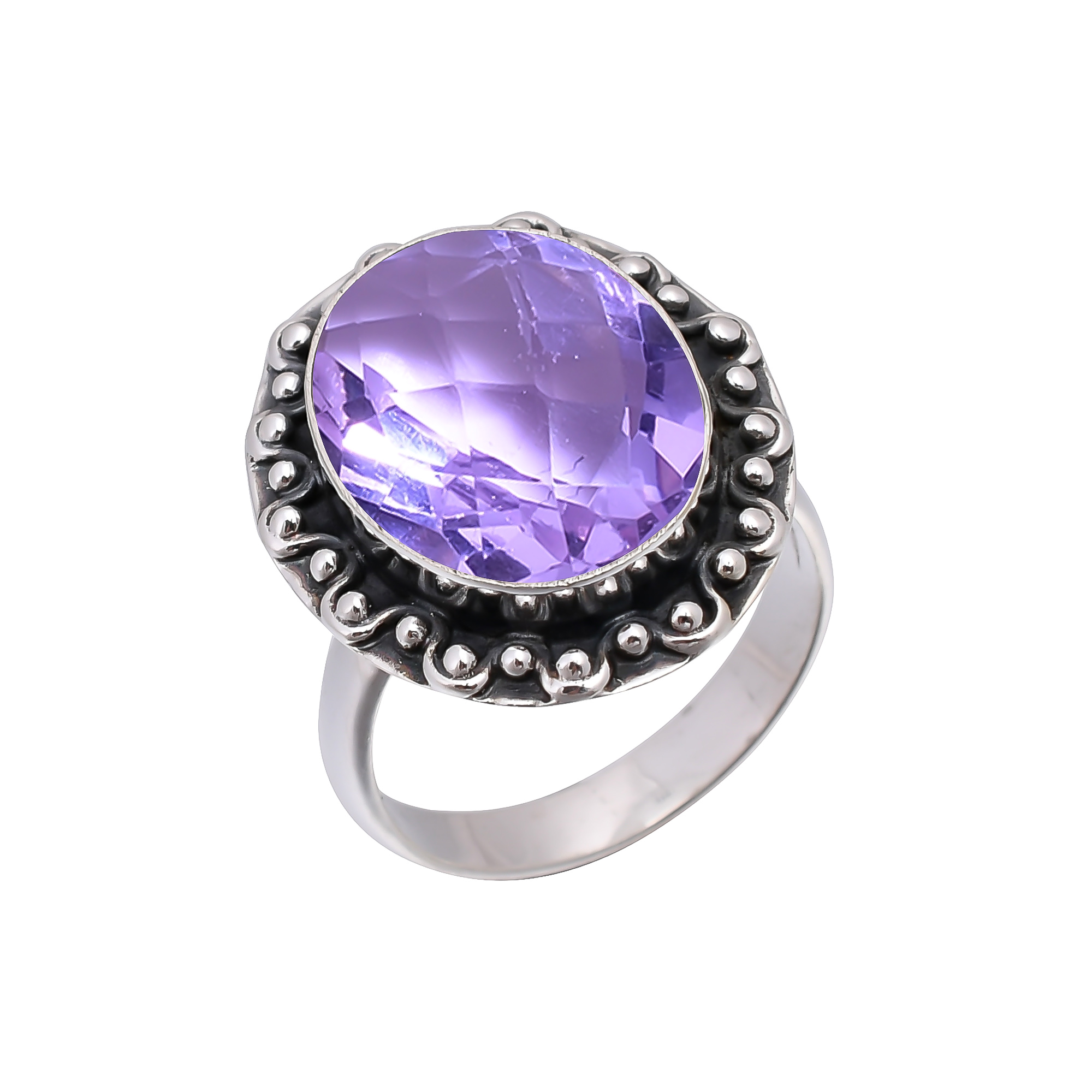 Colour Changing Alexandrite - Simulated 925 Sterling Silver Ring
