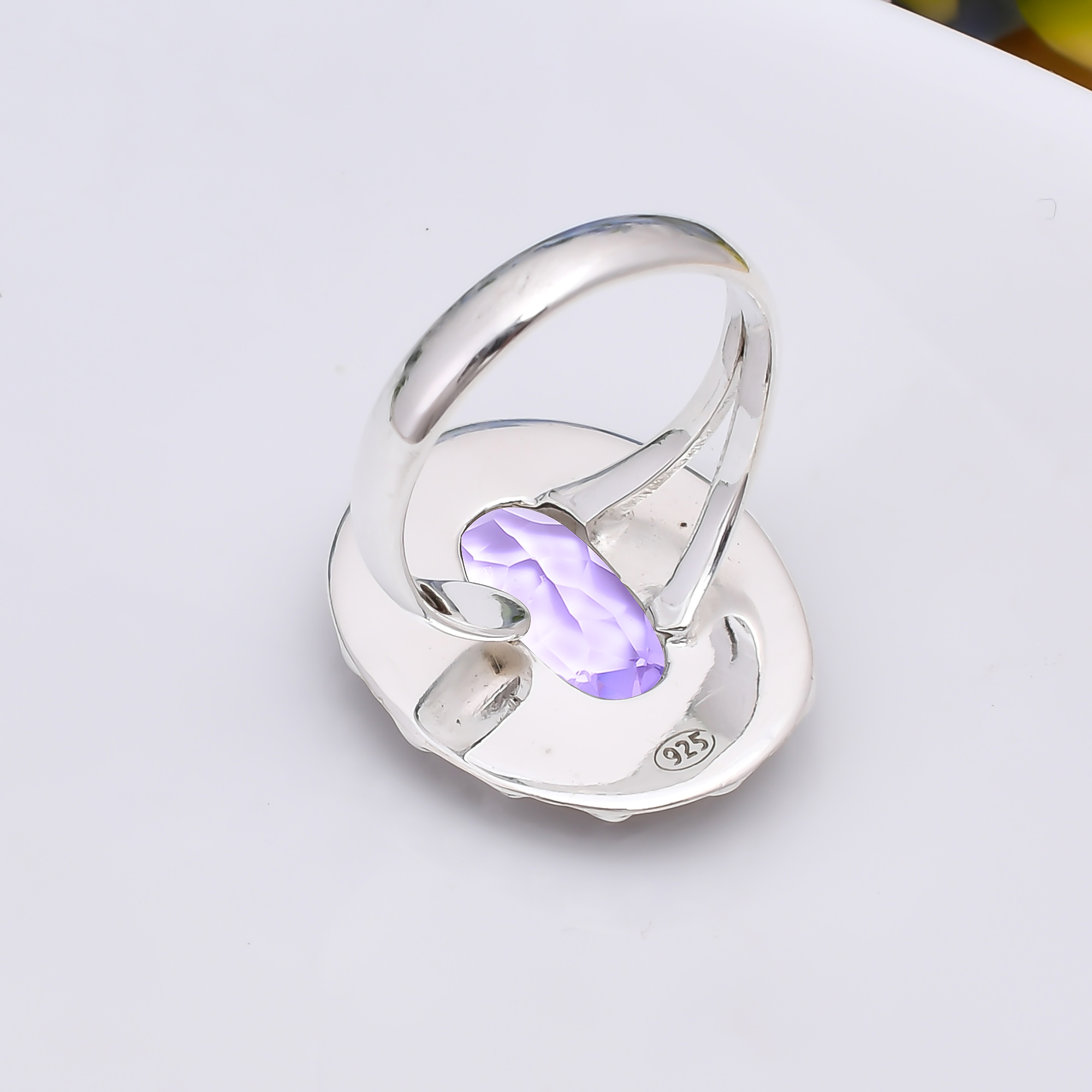 Colour Changing Alexandrite - Simulated 925 Sterling Silver Ring