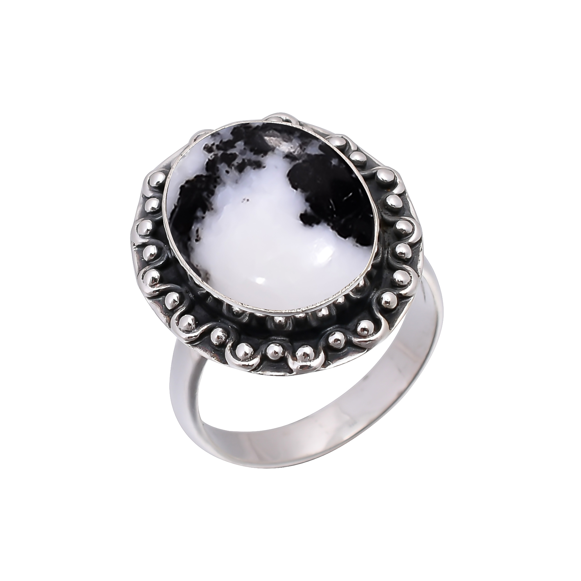 White Buffalo Turquoise - Nevada 925 Sterling Silver Ring