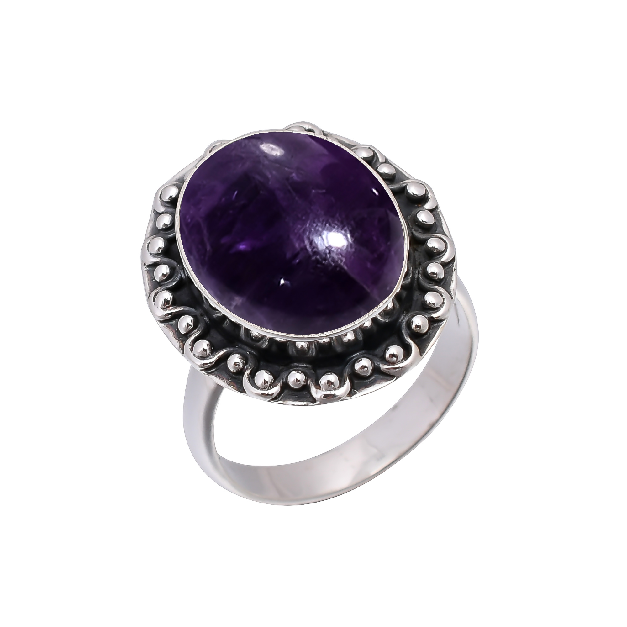 Purple Amethyst - Mashamba 925 Sterling Silver Ring