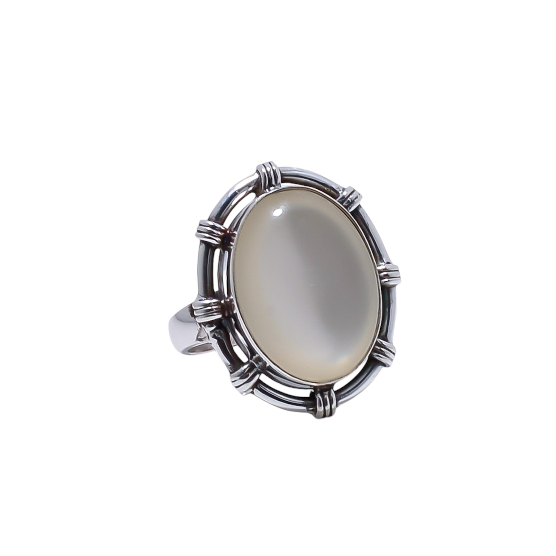 Mabe Pearl - Simulated Gemstone 925 Sterling Silver Ring