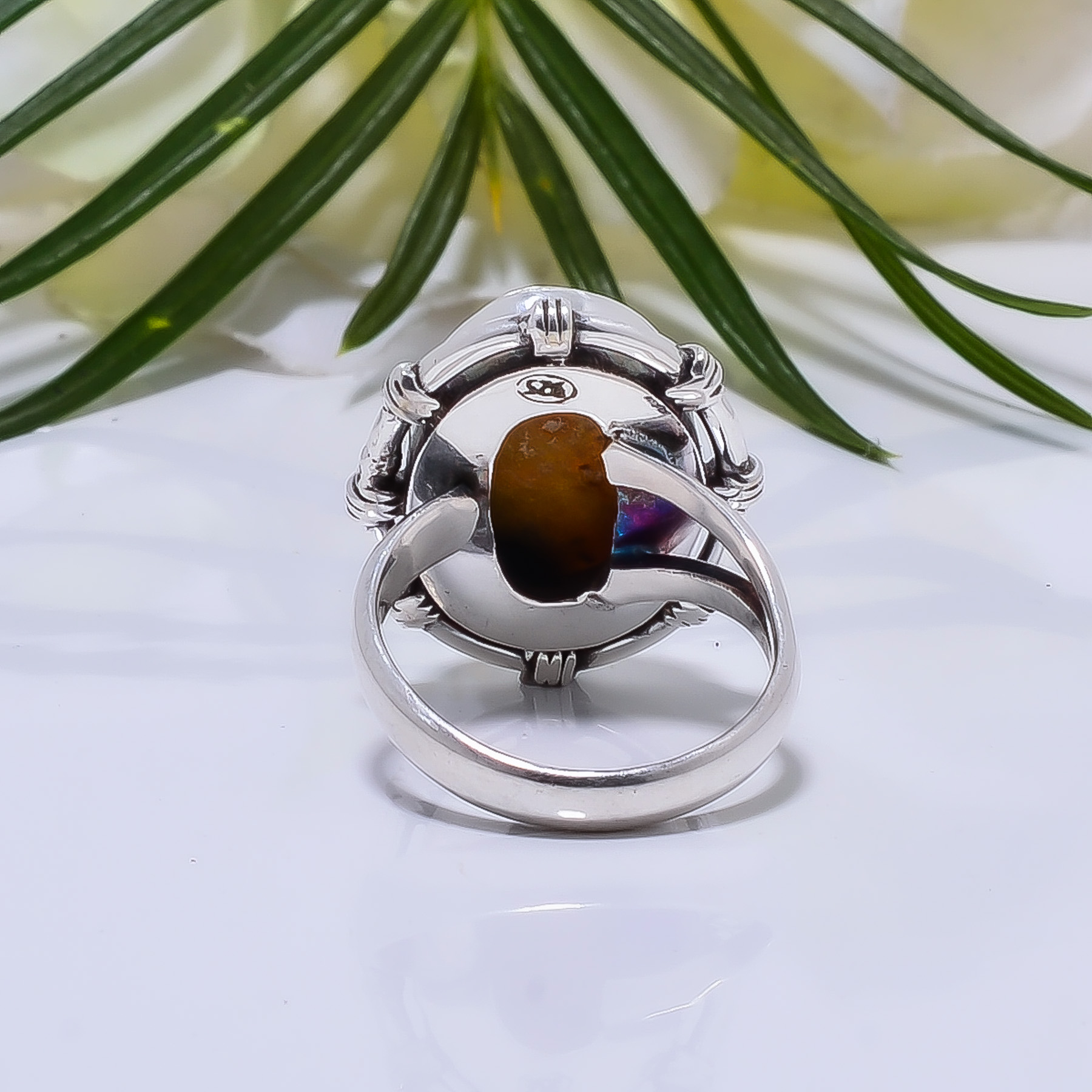 Bumble Bee Jasper - Indonesia Gemstone 925 Sterling Silver Ring
