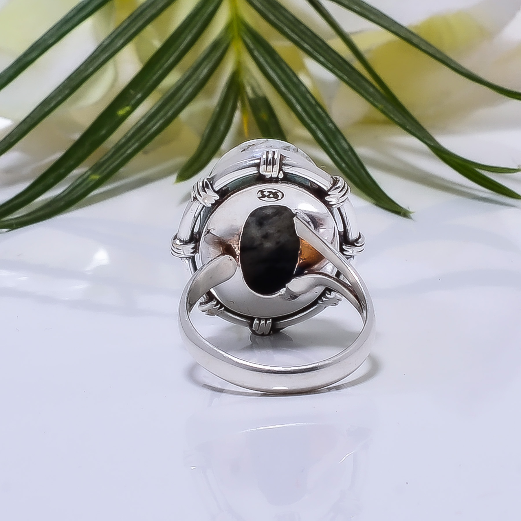 K2 Blue Azurite - Pakistan Gemstone 925 Sterling Silver Ring