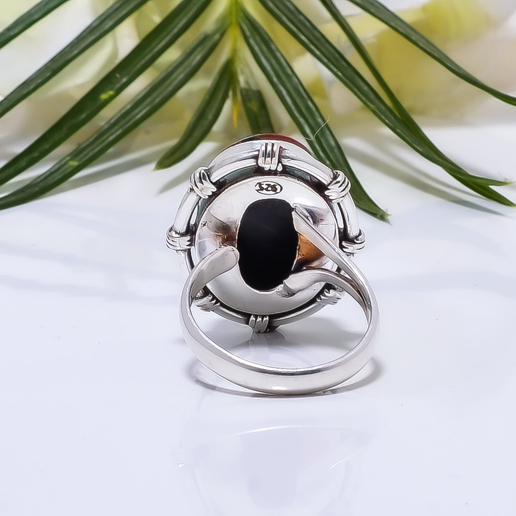 Peanut Obsidian - Sonora Gemstone 925 Sterling Silver Ring