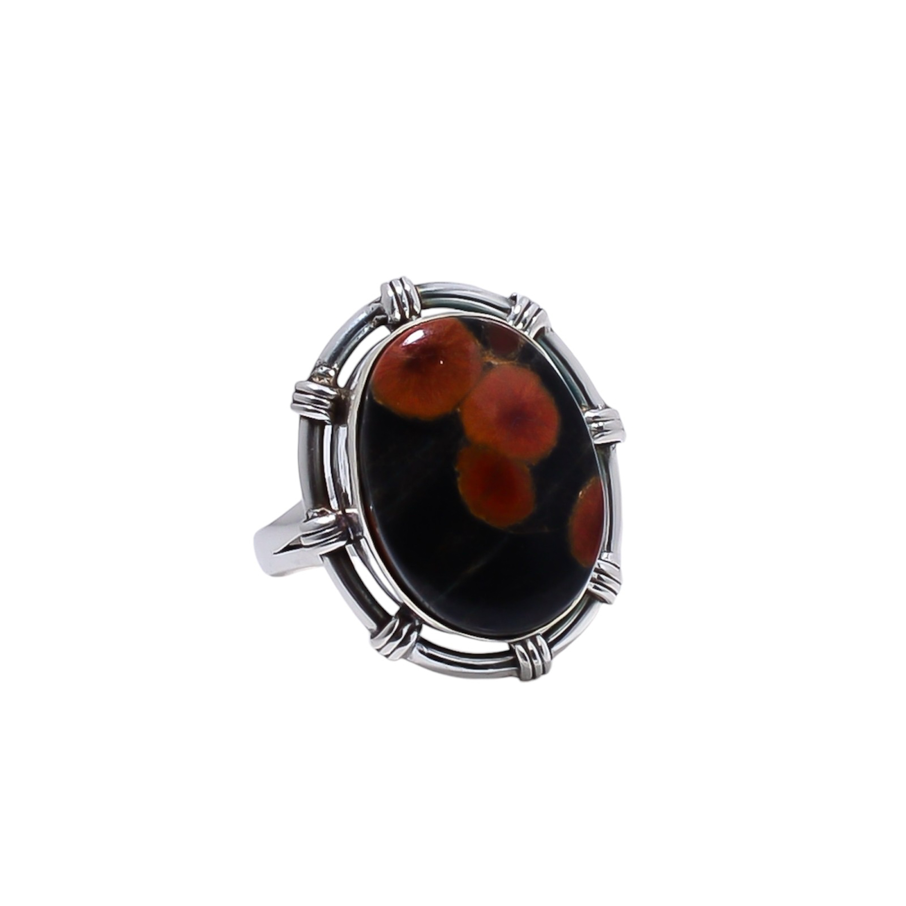 Peanut Obsidian - Sonora Gemstone 925 Sterling Silver Ring