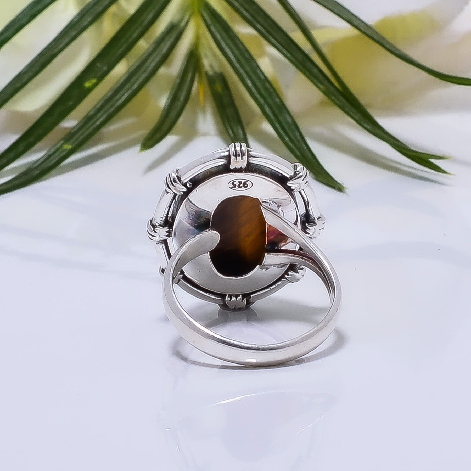 Yellow Tiger Eye - South Africa Gemstone 925 Sterling Silver Ring
