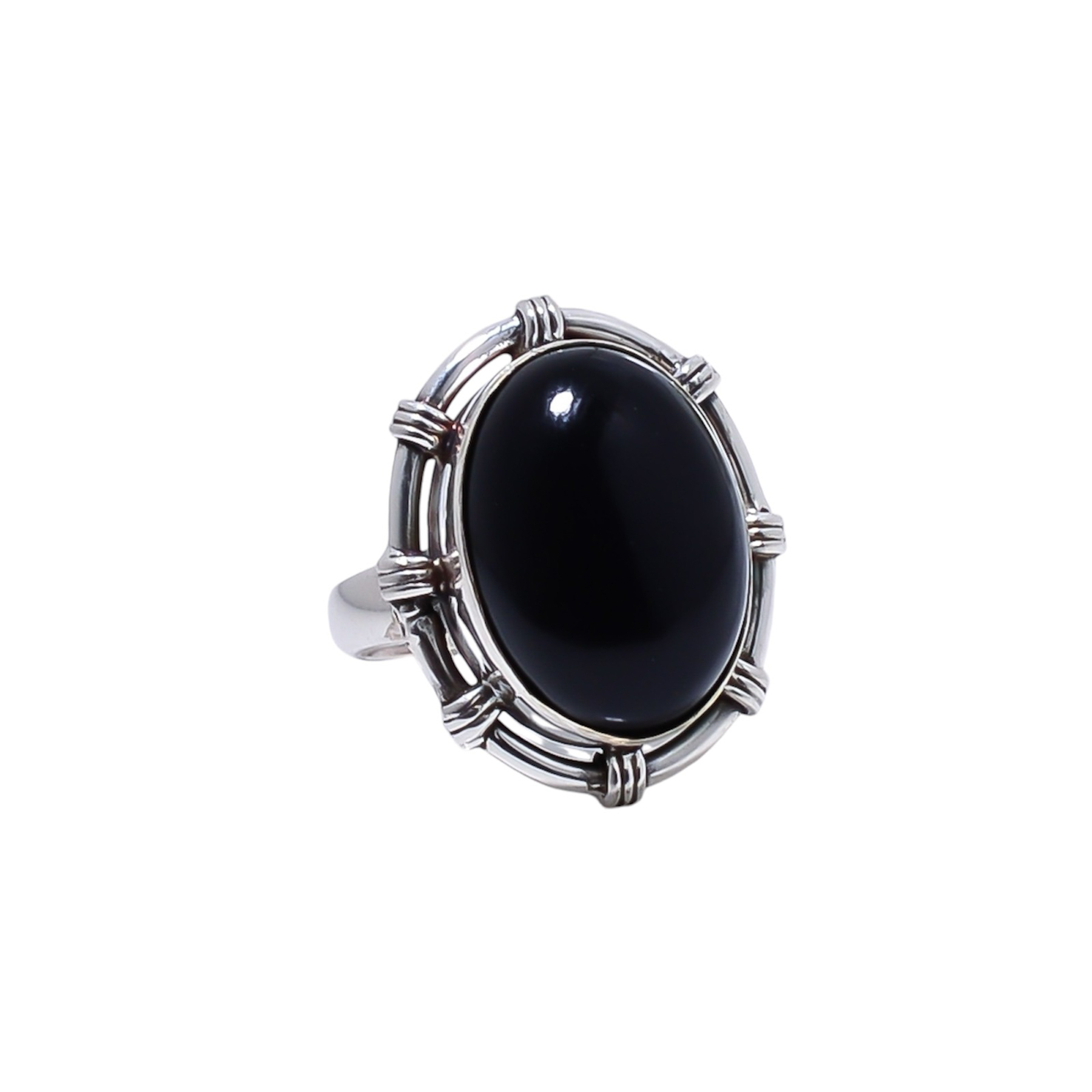 Black Onyx - Brazil Gemstone 925 Sterling Silver Ring