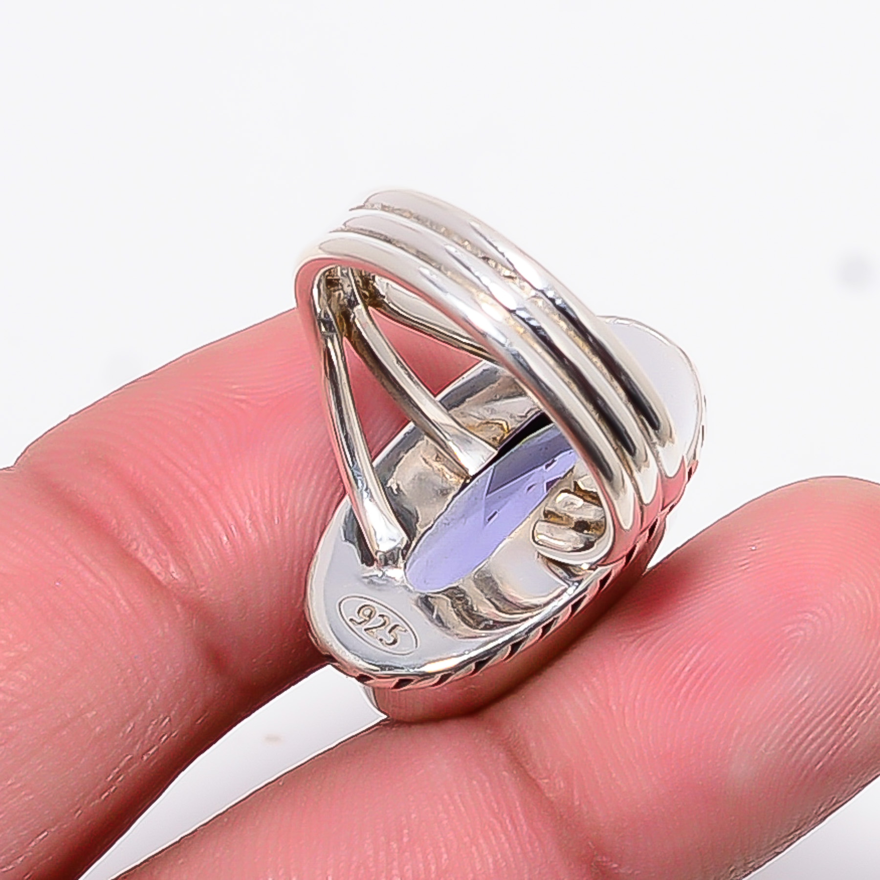 Iolite - Simulated 925 Sterling Silver Ring