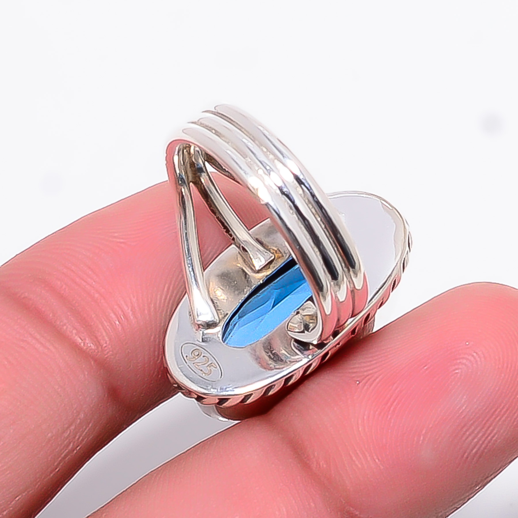 Tanzanite - Simulated 925 Sterling Silver Ring