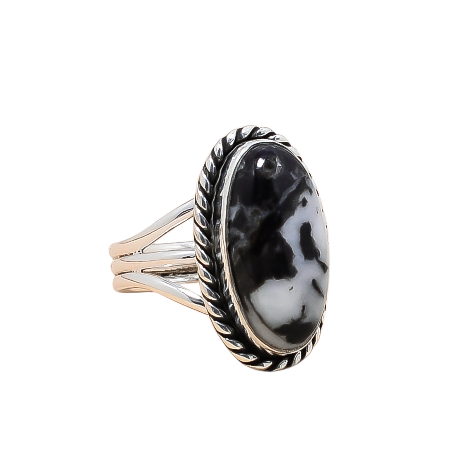 White Buffalo Turquoise - Nevada 925 Sterling Silver Ring