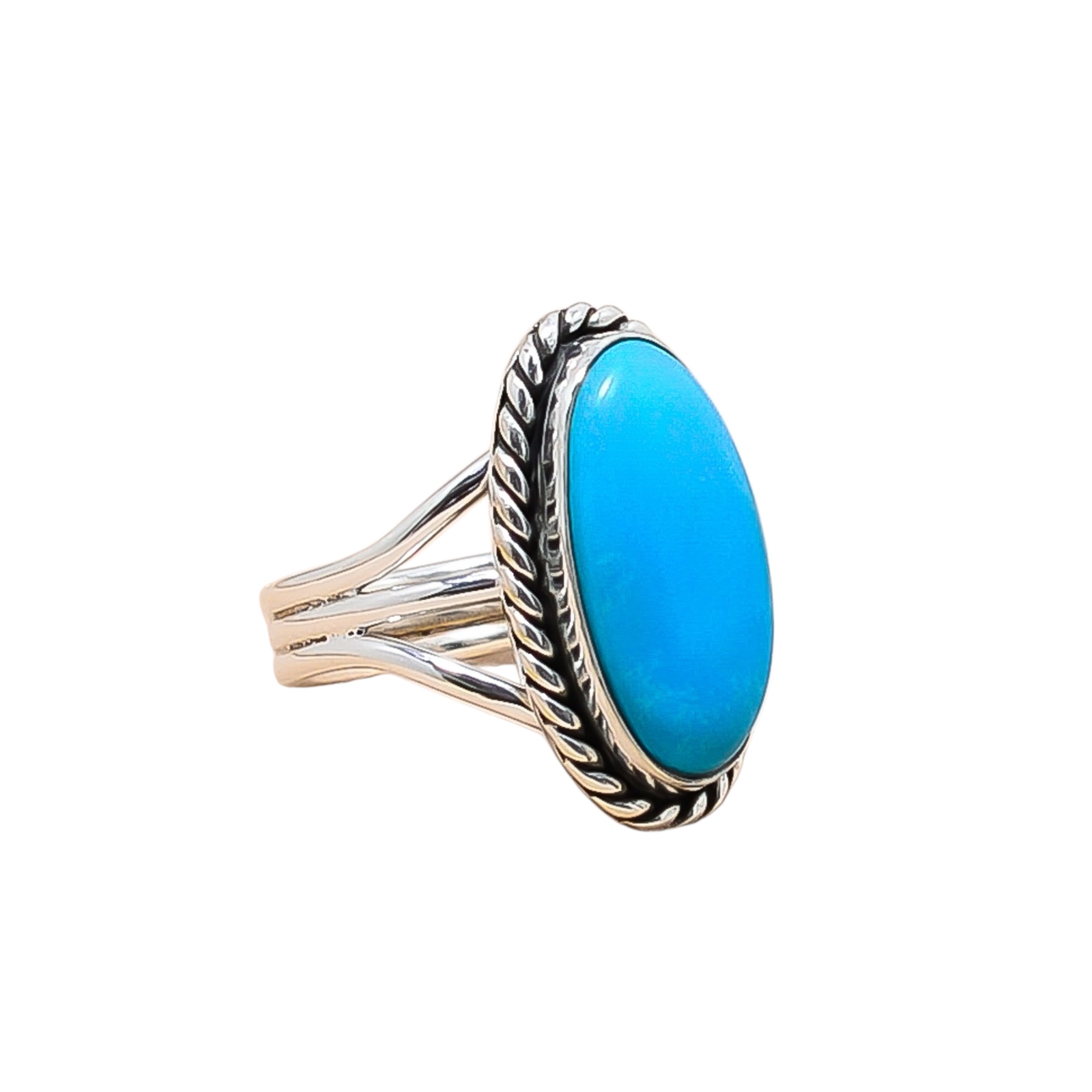 Magnesite Turquoise 925 Sterling Silver Ring
