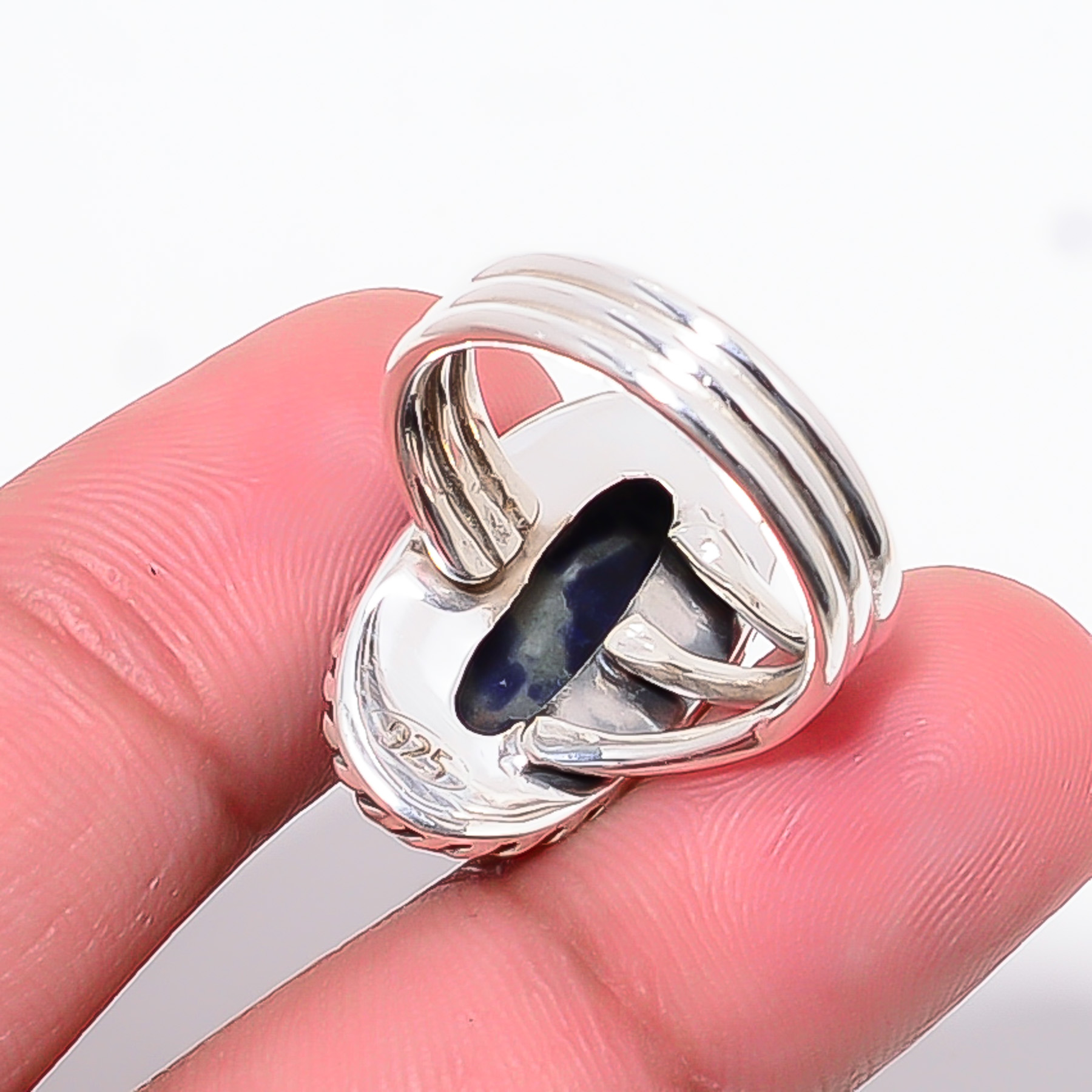 Sodalite - Minas Gerais 925 Sterling Silver Ring