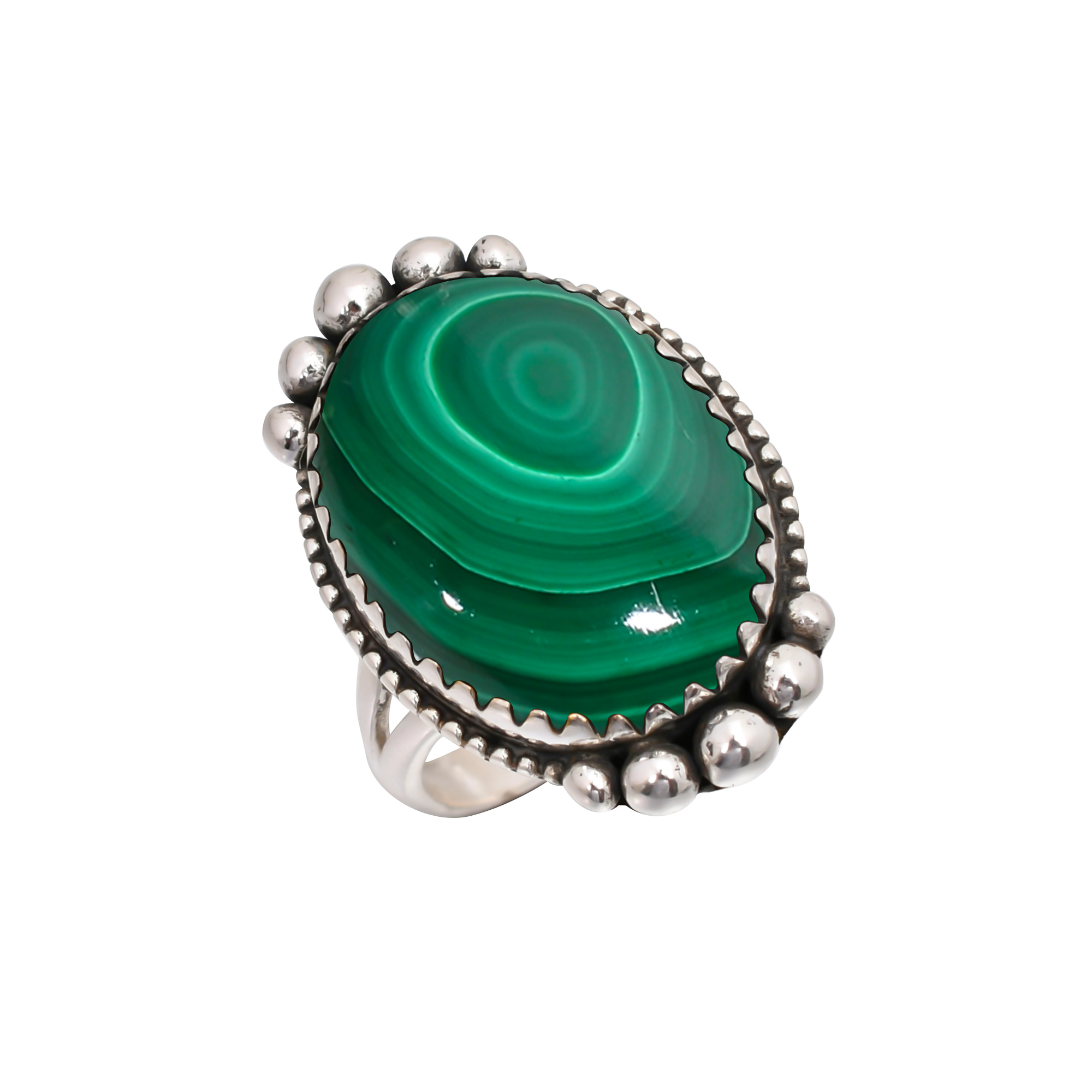 Malachite - Congo 925 Sterling Silver Ring