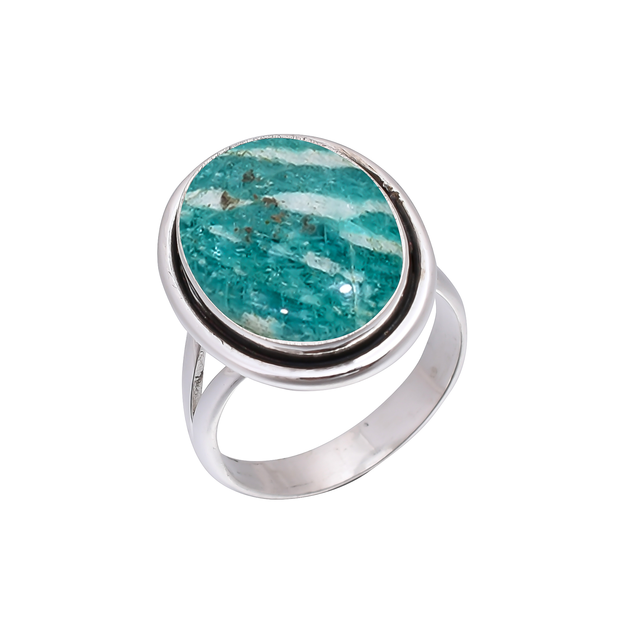 Amazonite - Colorado Mines 925 Sterling Silver Ring