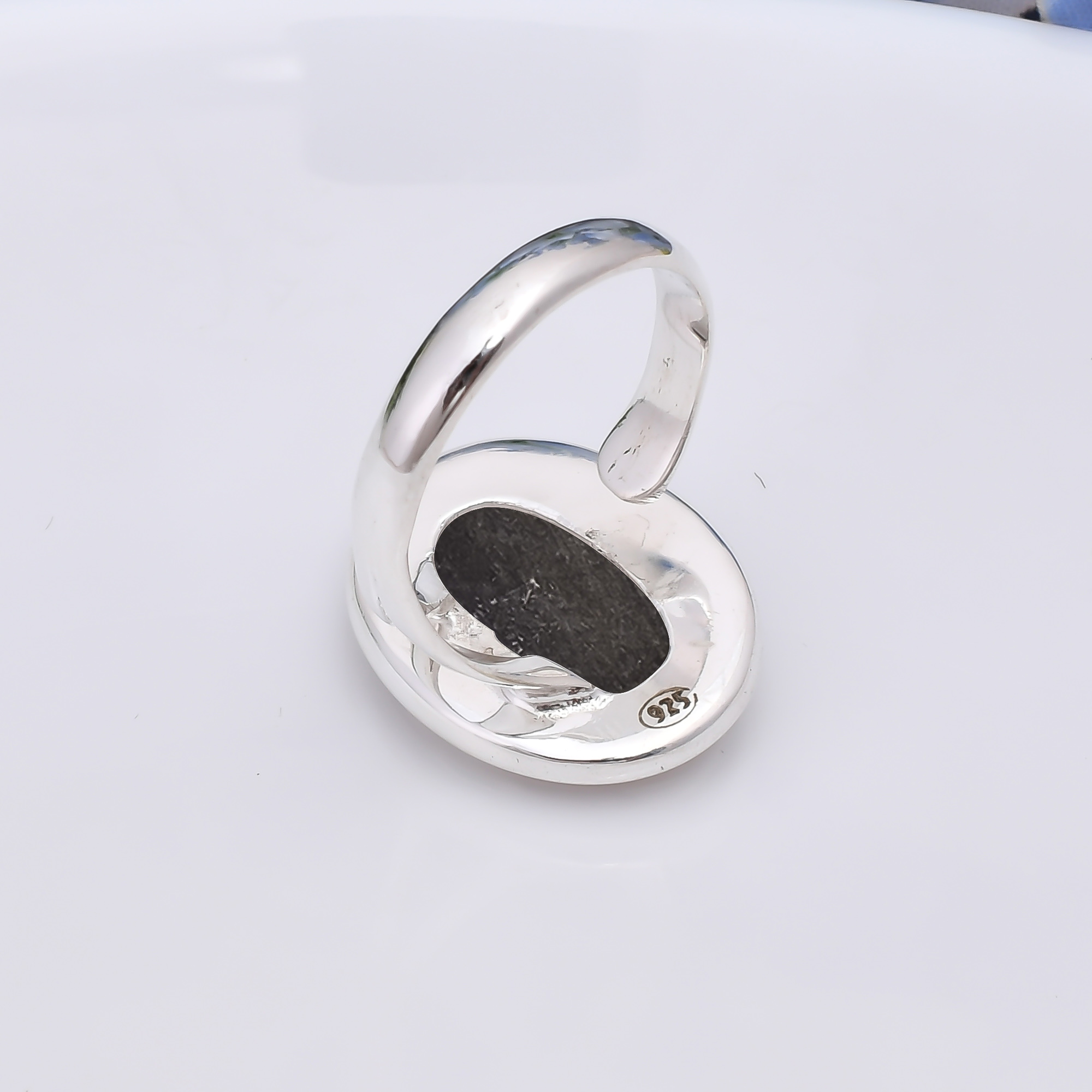 Golden Sheen Obsidian - Mexico 925 Sterling Silver Ring