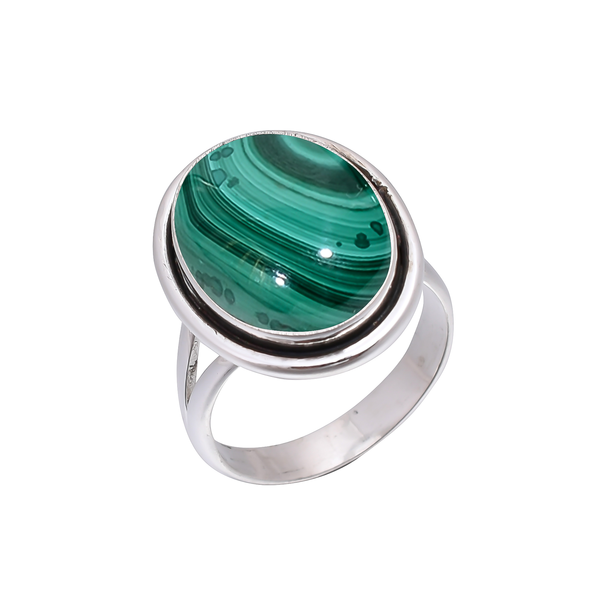 Malachite - Congo 925 Sterling Silver Ring