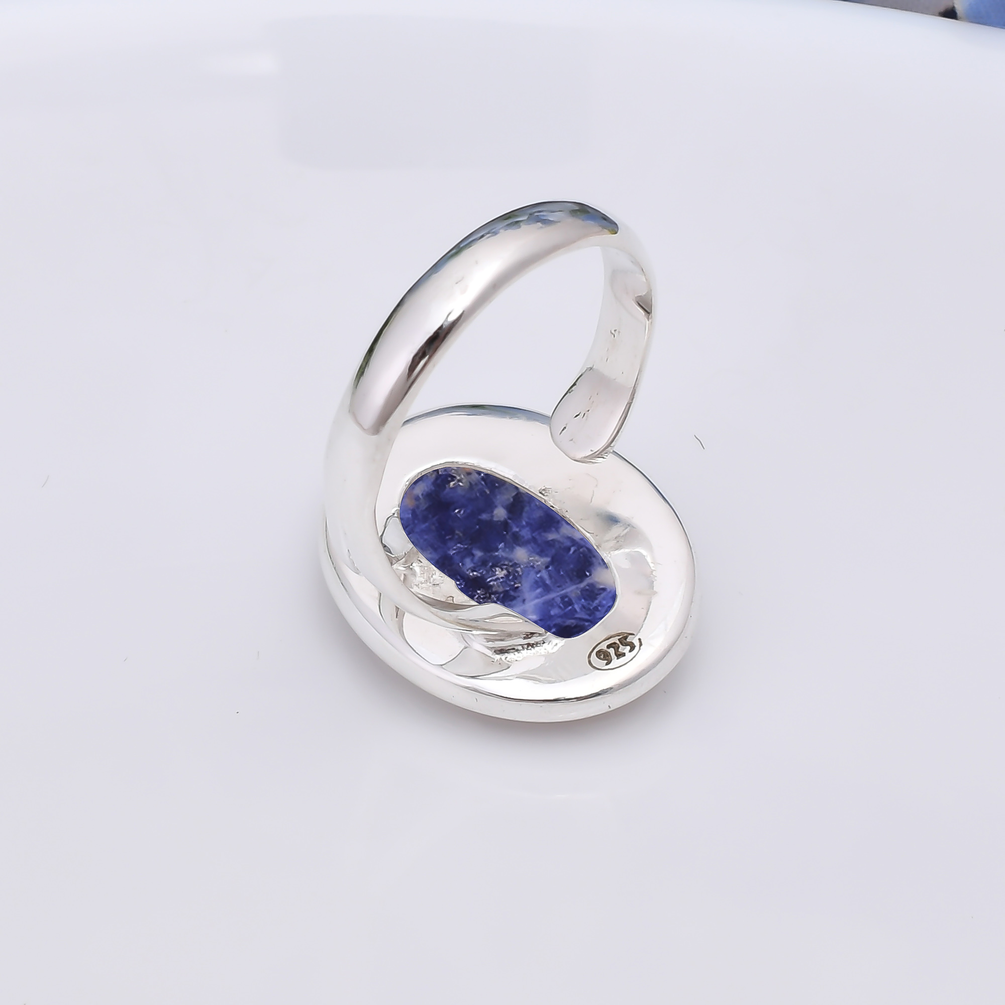 Sodalite - Minas Gerais 925 Sterling Silver Ring
