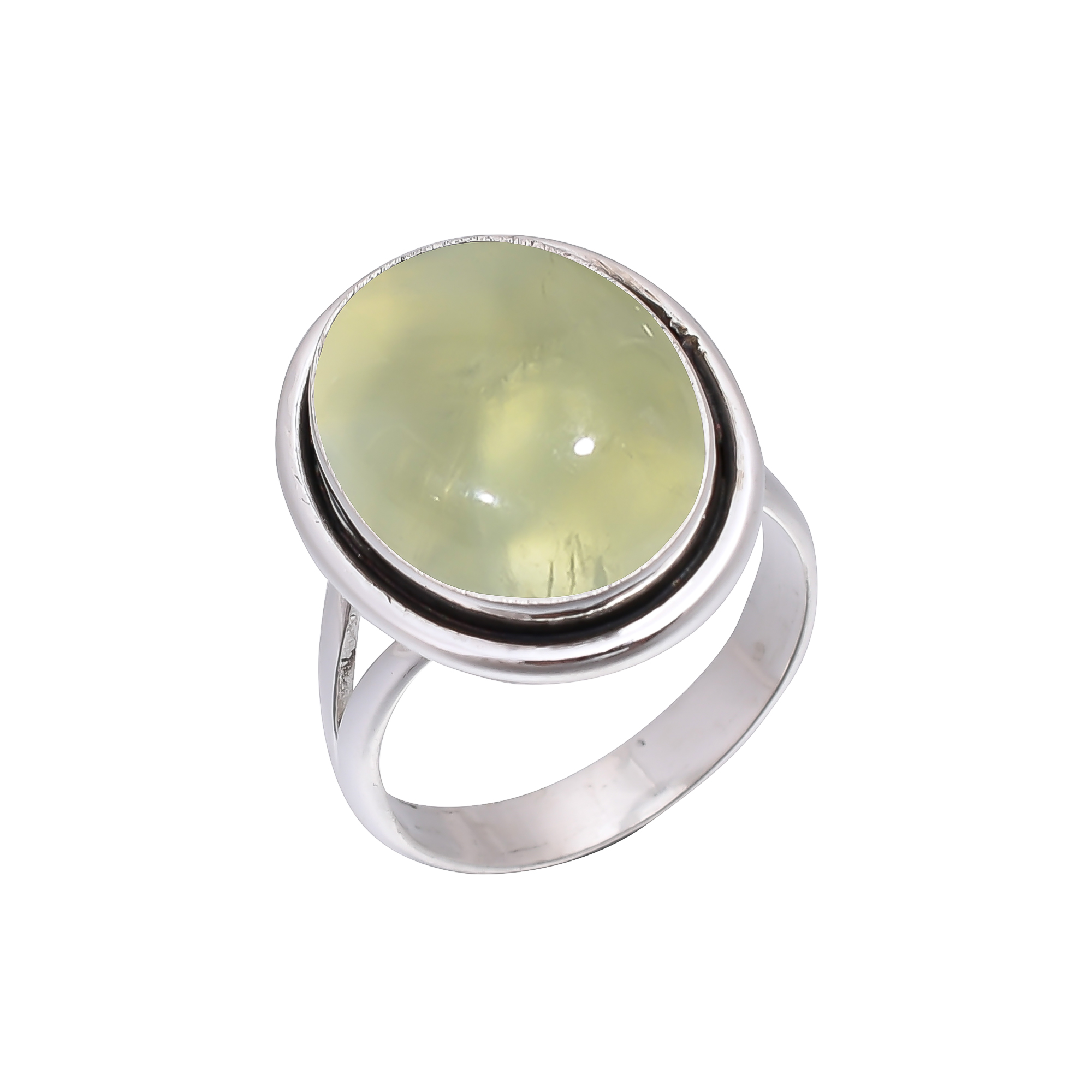 Prehnite - South Africa 925 Sterling Silver Ring