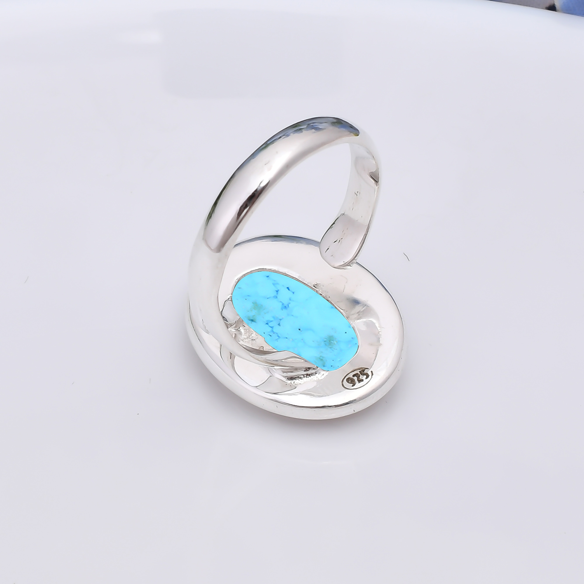 Magnesite Turquoise 925 Sterling Silver Ring
