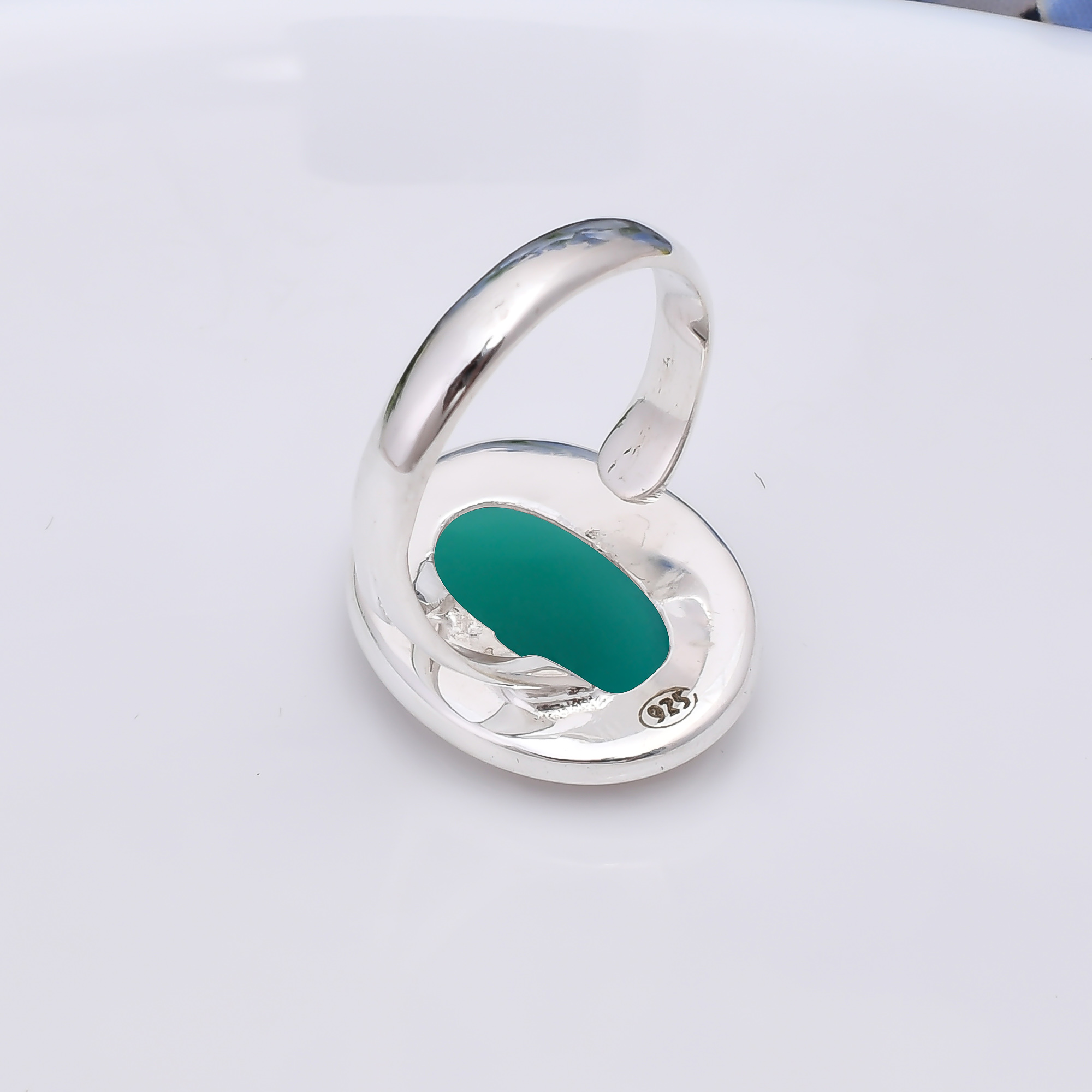 Green Onyx 925 Sterling Silver Ring