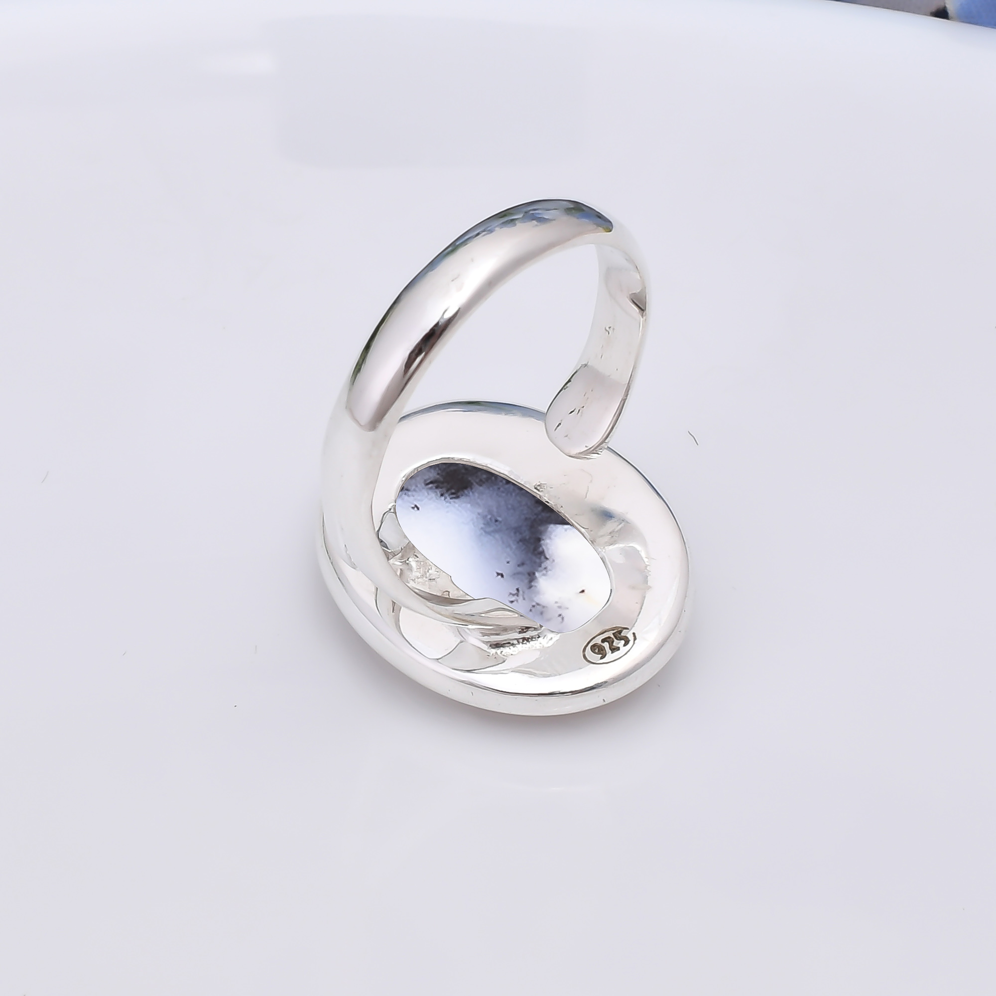 Dendritic Agate - Brazil 925 Sterling Silver Ring