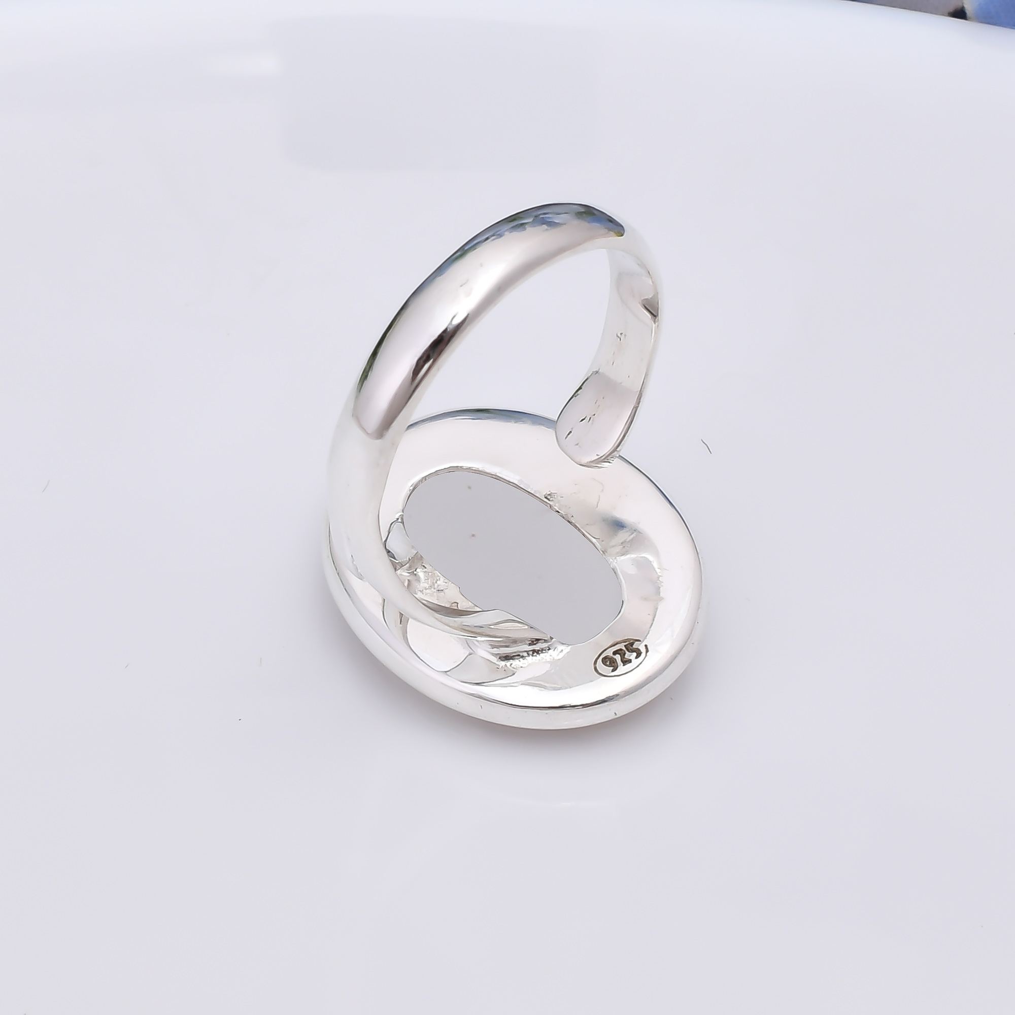 Mabe Pearl - Simulated 925 Sterling Silver Ring