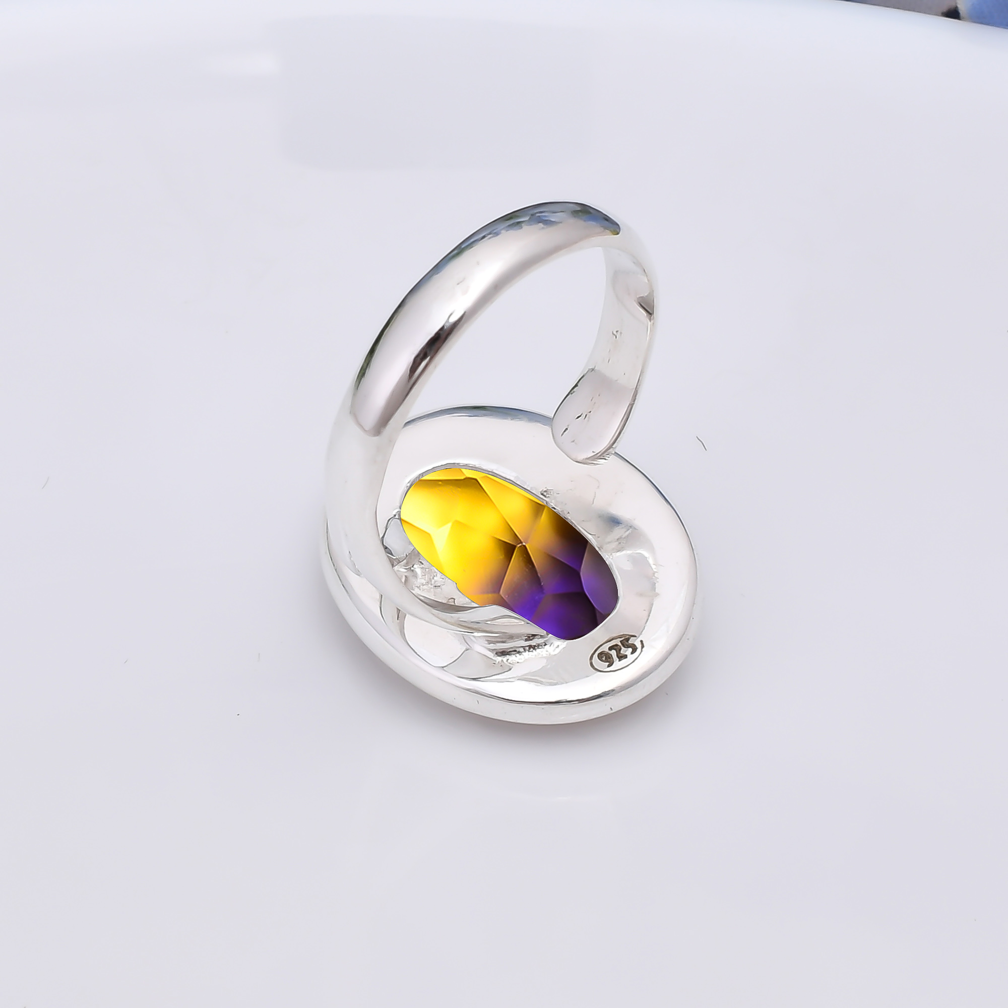 Ametrine - Simulated 925 Sterling Silver Ring