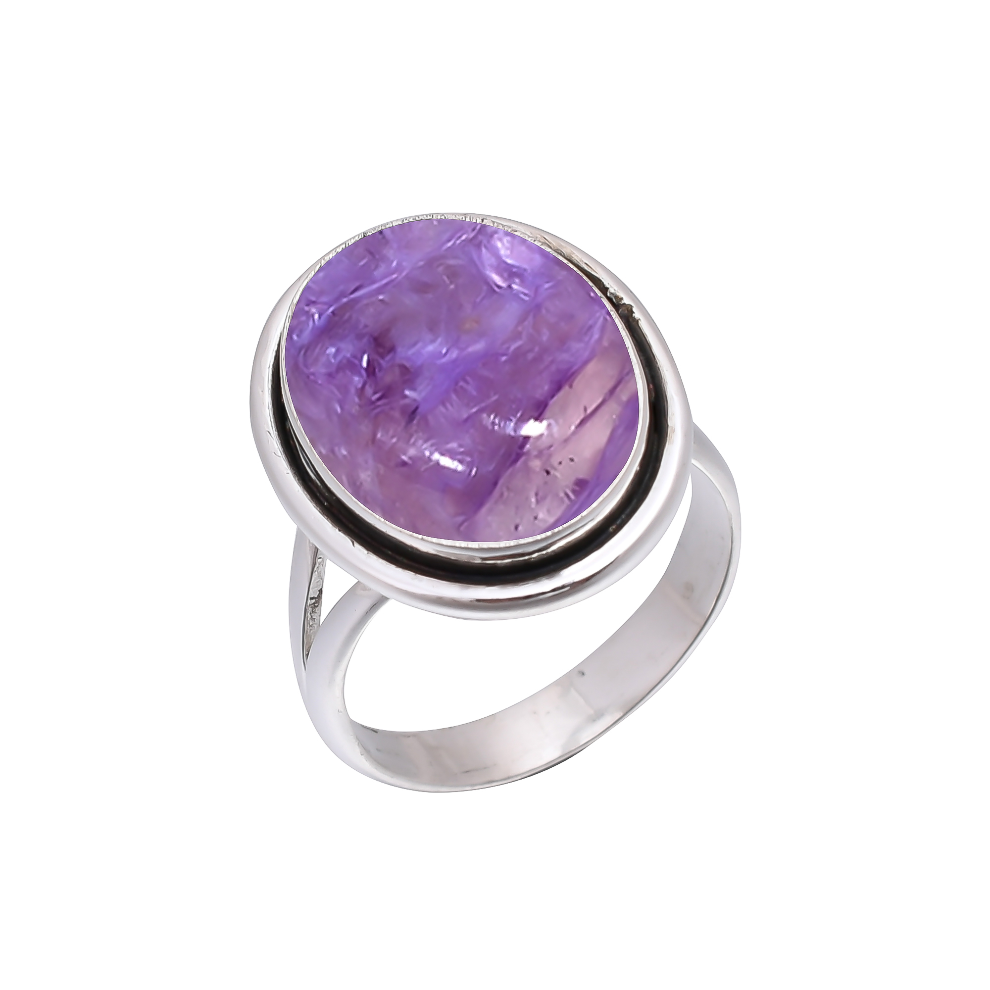 Purple Charoite - Siberia 925 Sterling Silver Ring
