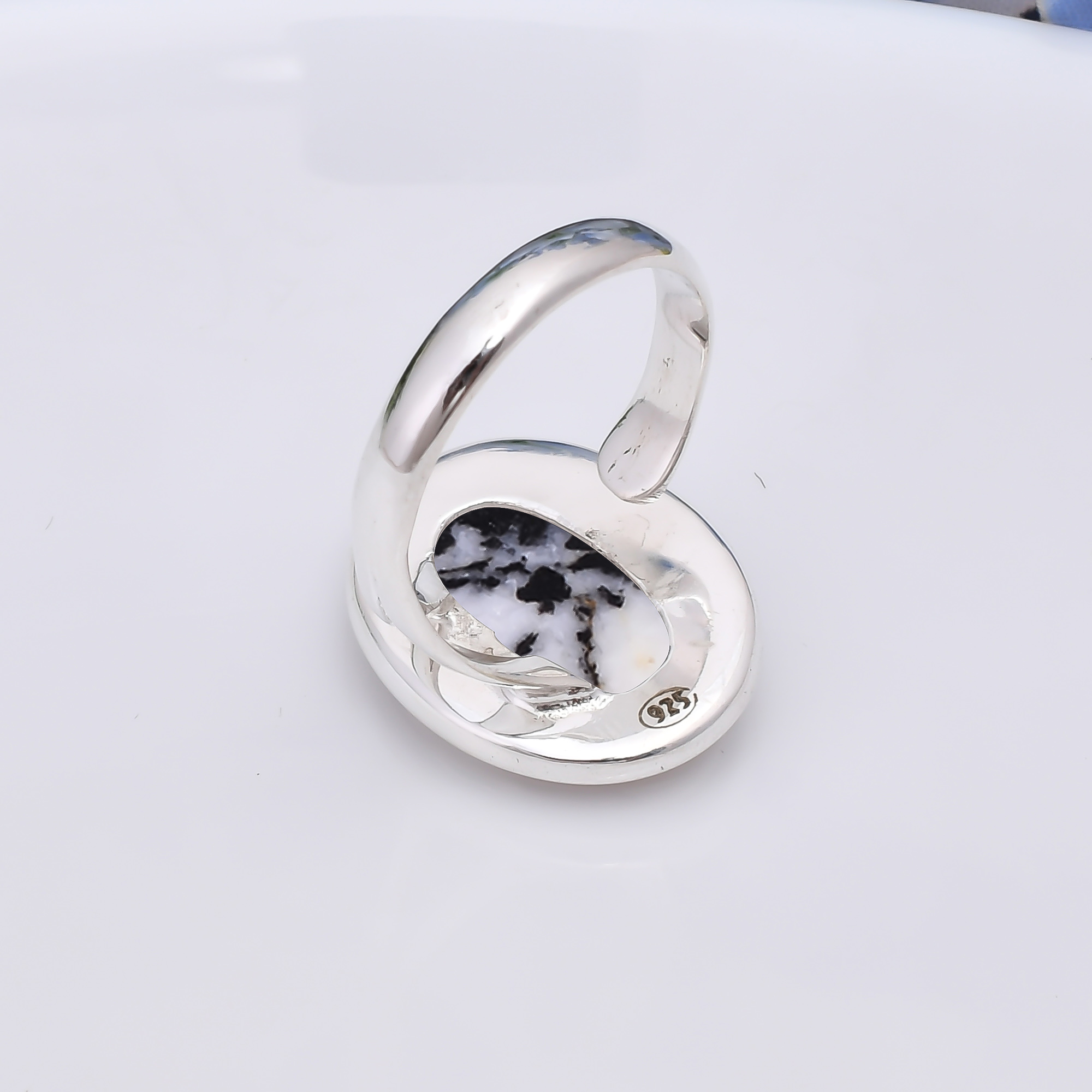 White Buffalo Turquoise - Nevada 925 Sterling Silver Ring